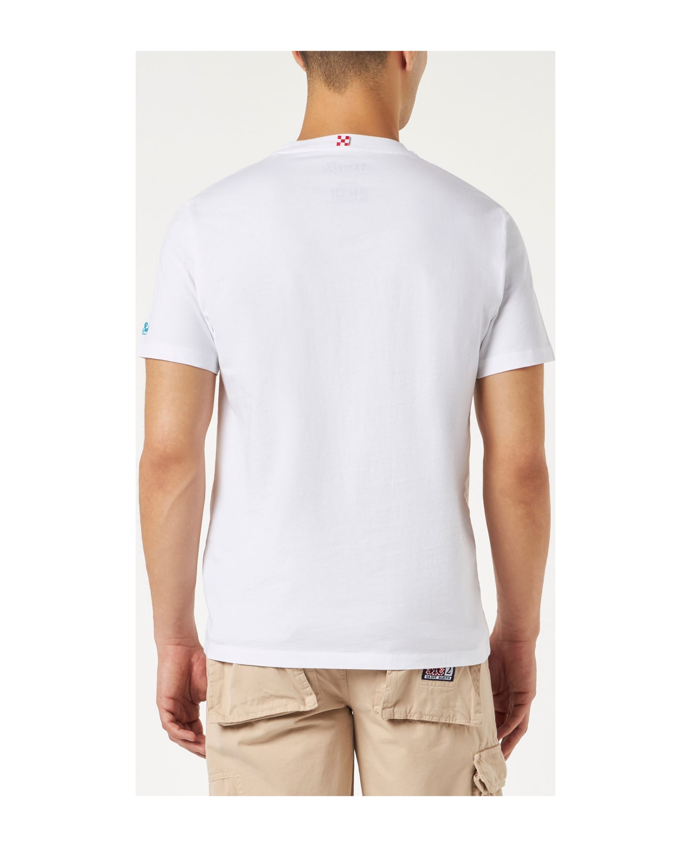 MC2 Saint Barth Cotton T-shirt With Calippo Anyone? Embroidery| Algida® Special Edition - WHITE