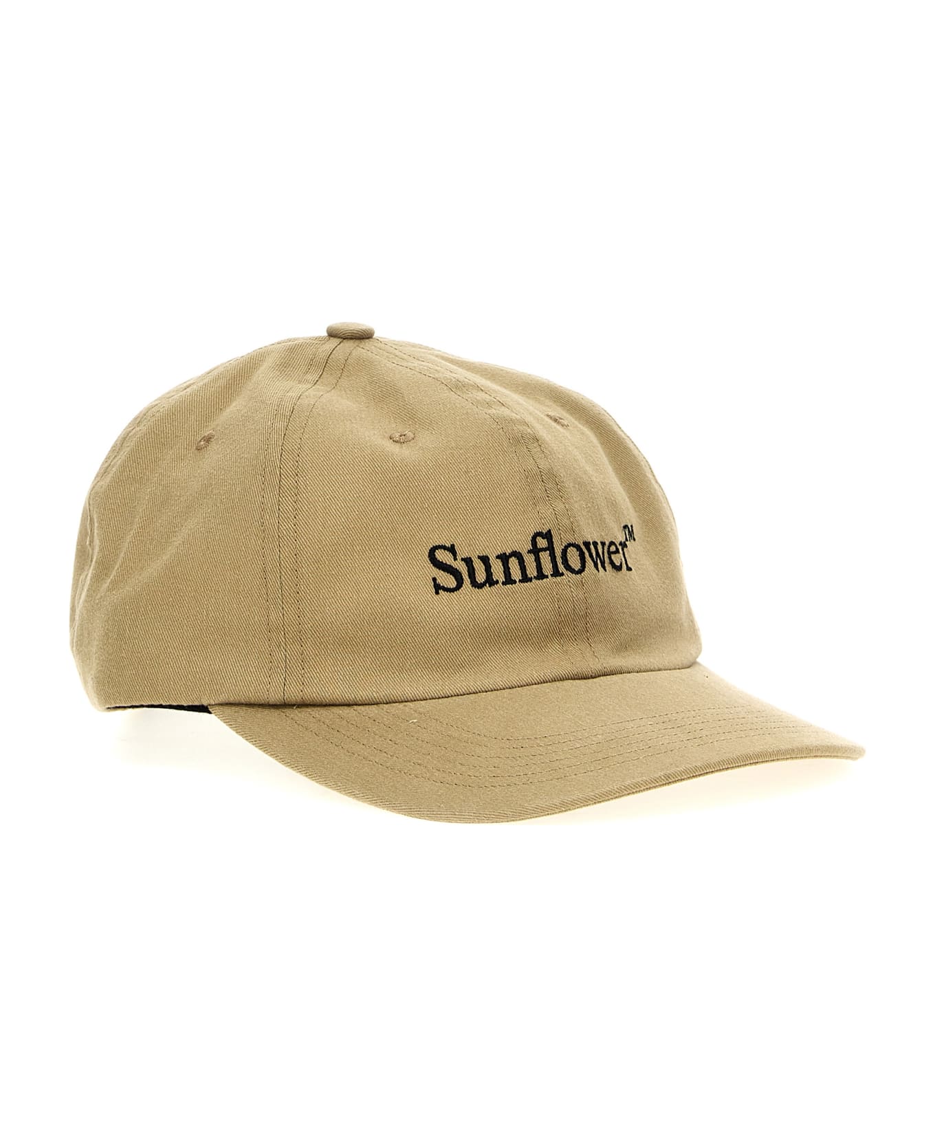 Sunflower Logo Embroidery Cap - Beige