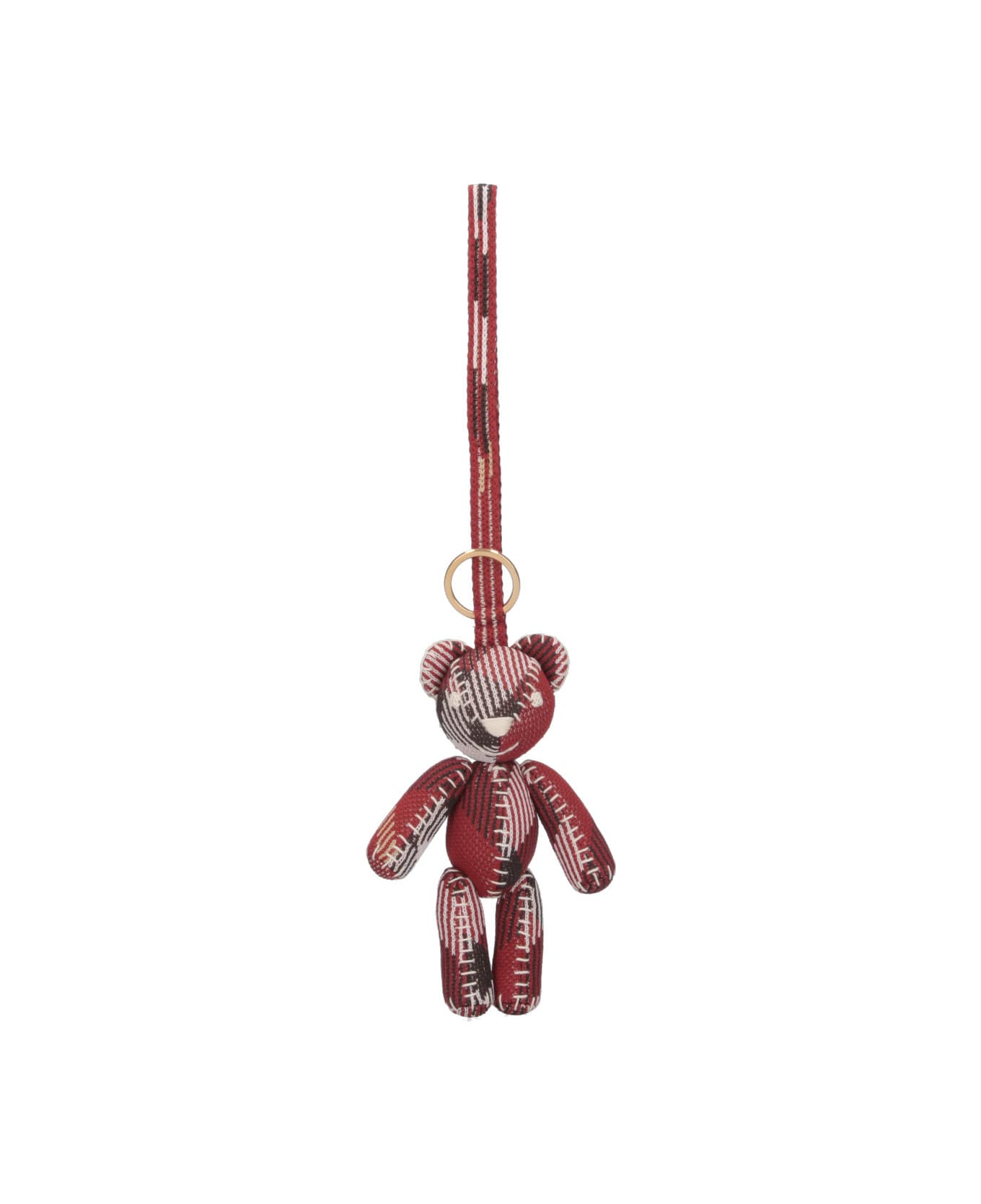 Burberry "thomas" Teddy Bear Keyring Charm - Red