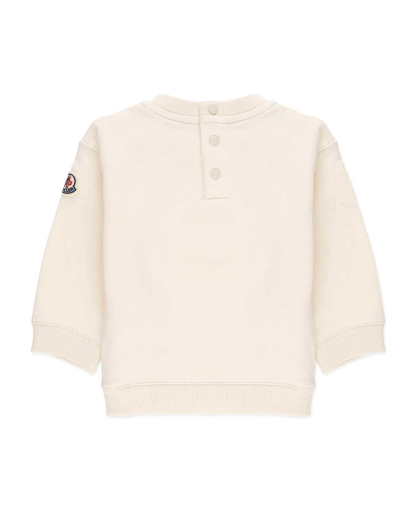 Moncler Sweatshirt With Print - Cream