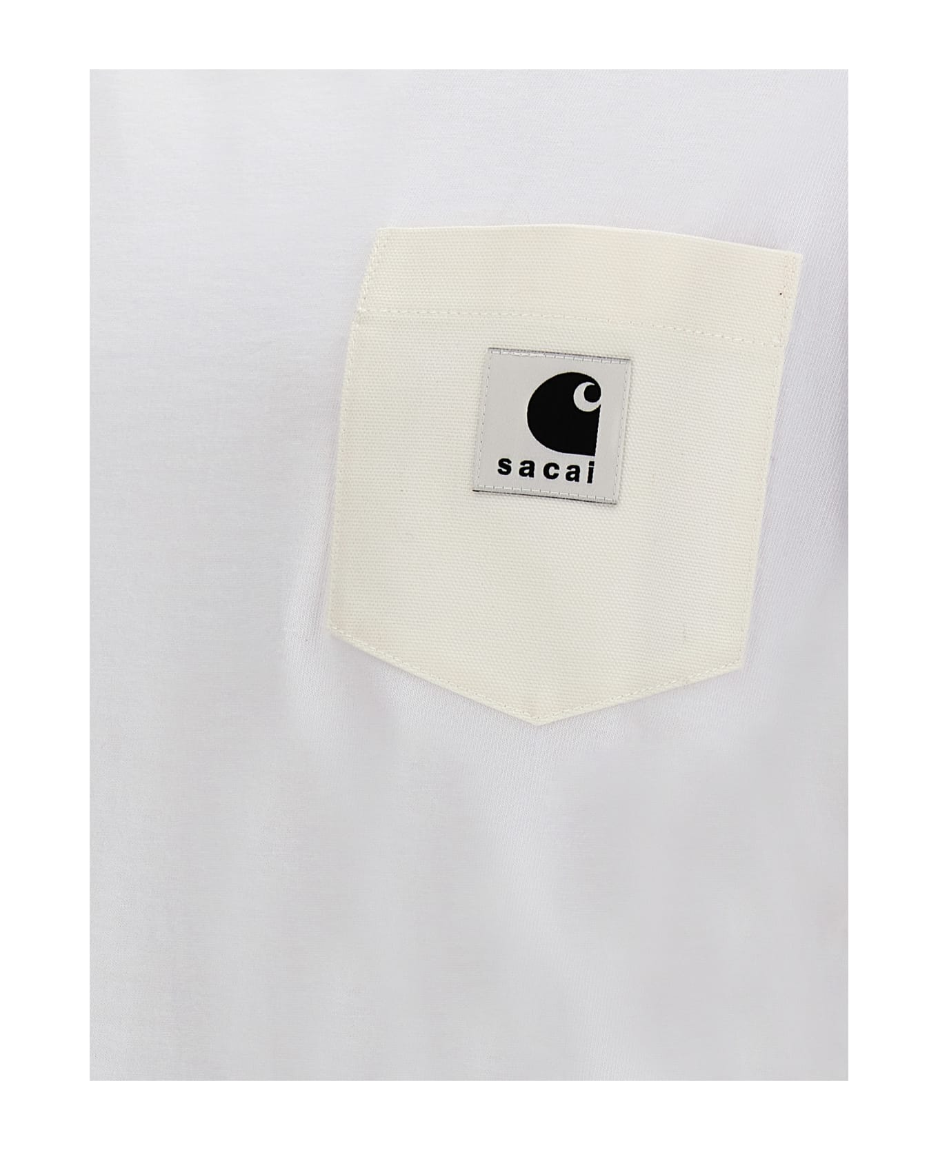 Sacai T-shirt Sacai X Carhartt Wip - White Tシャツ