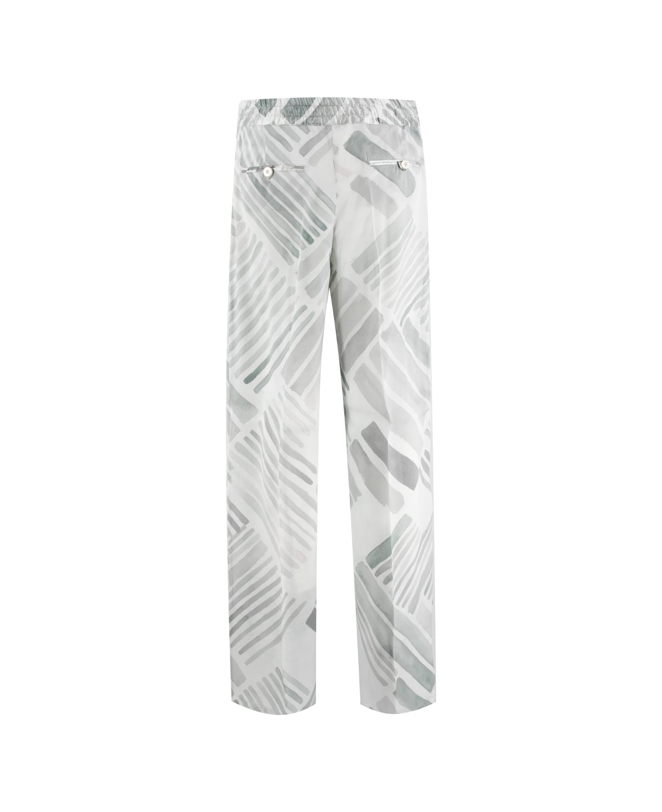 Kiton Trousers - GREY/AZURE