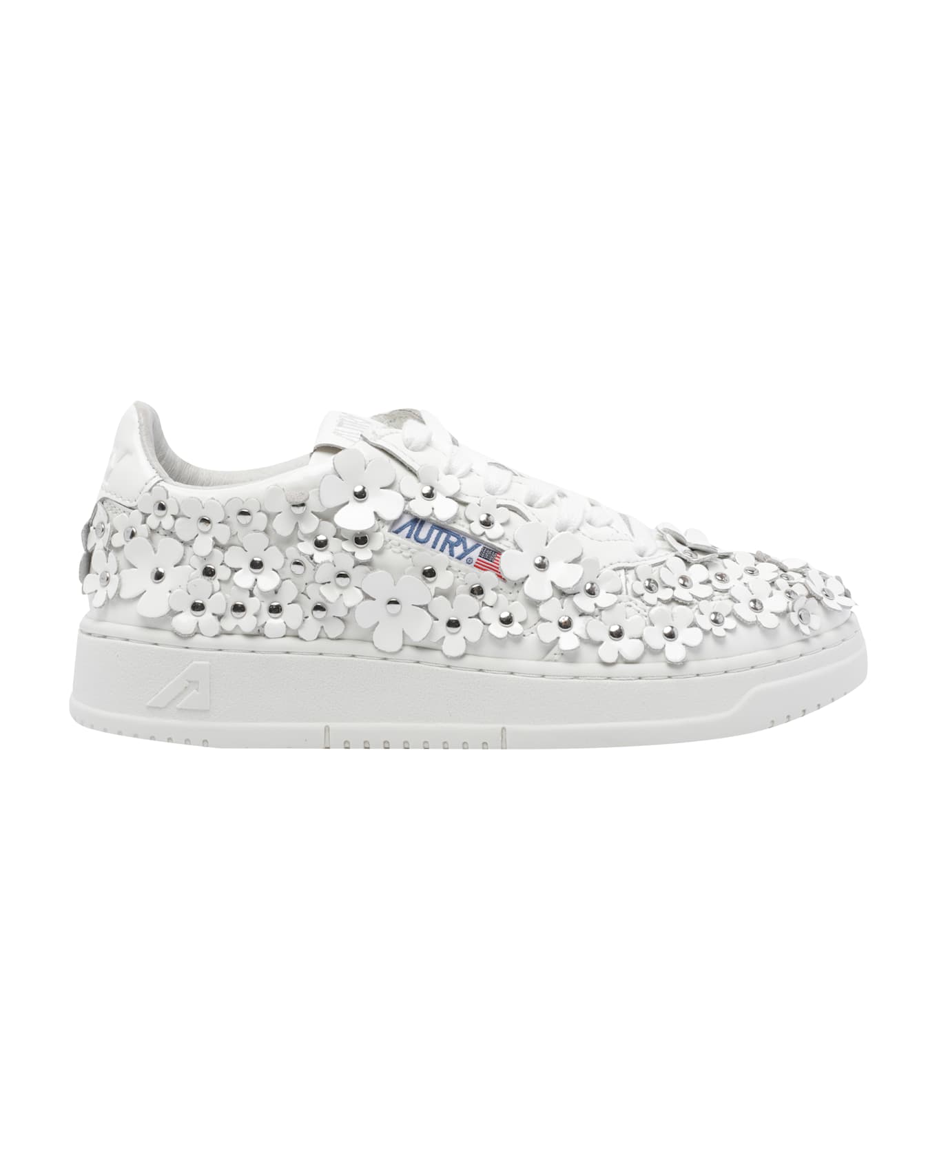 Autry Medialist Flowers Sneakers - White
