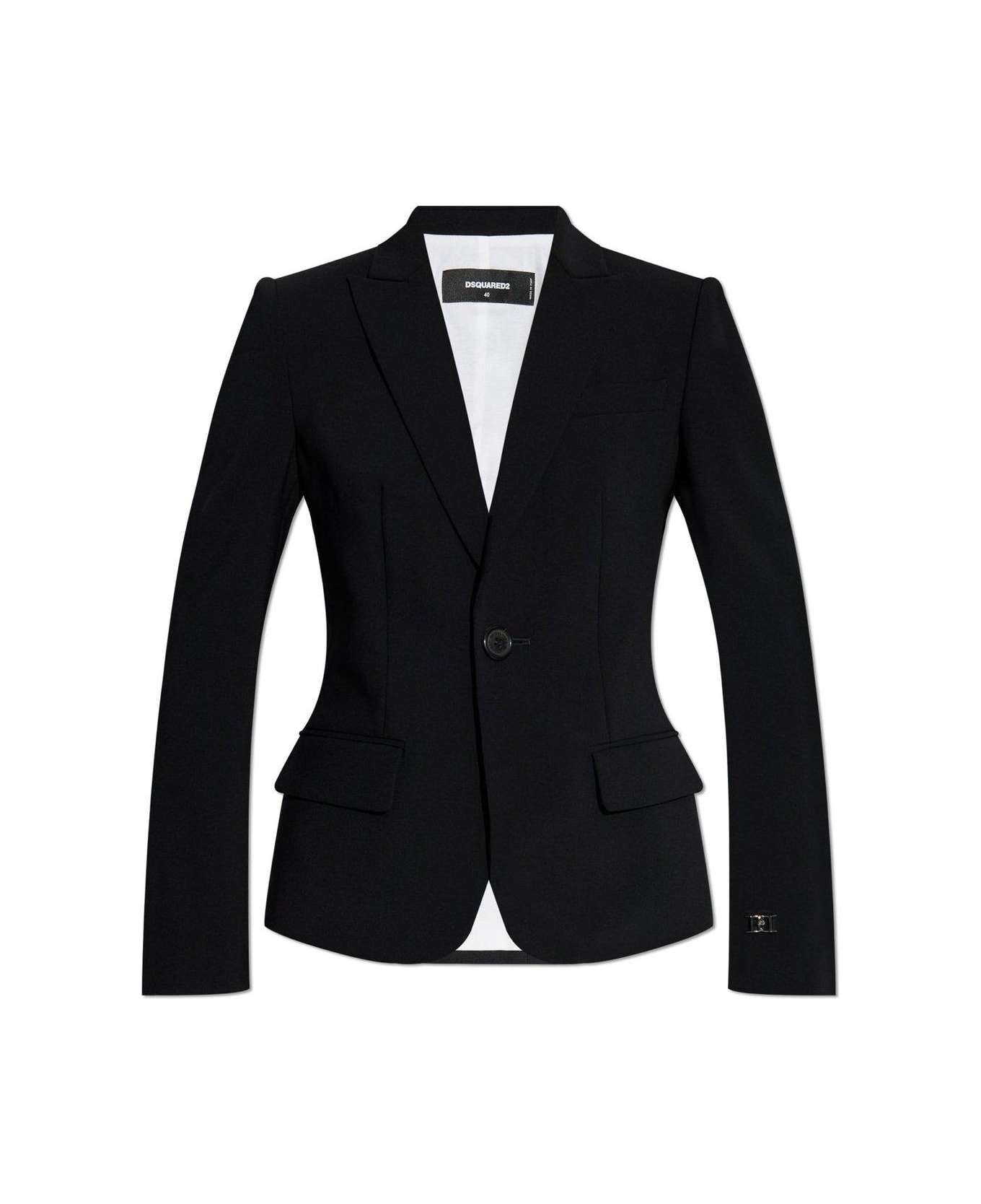 Dsquared2 Single Breasted Logo Plaque Blazer