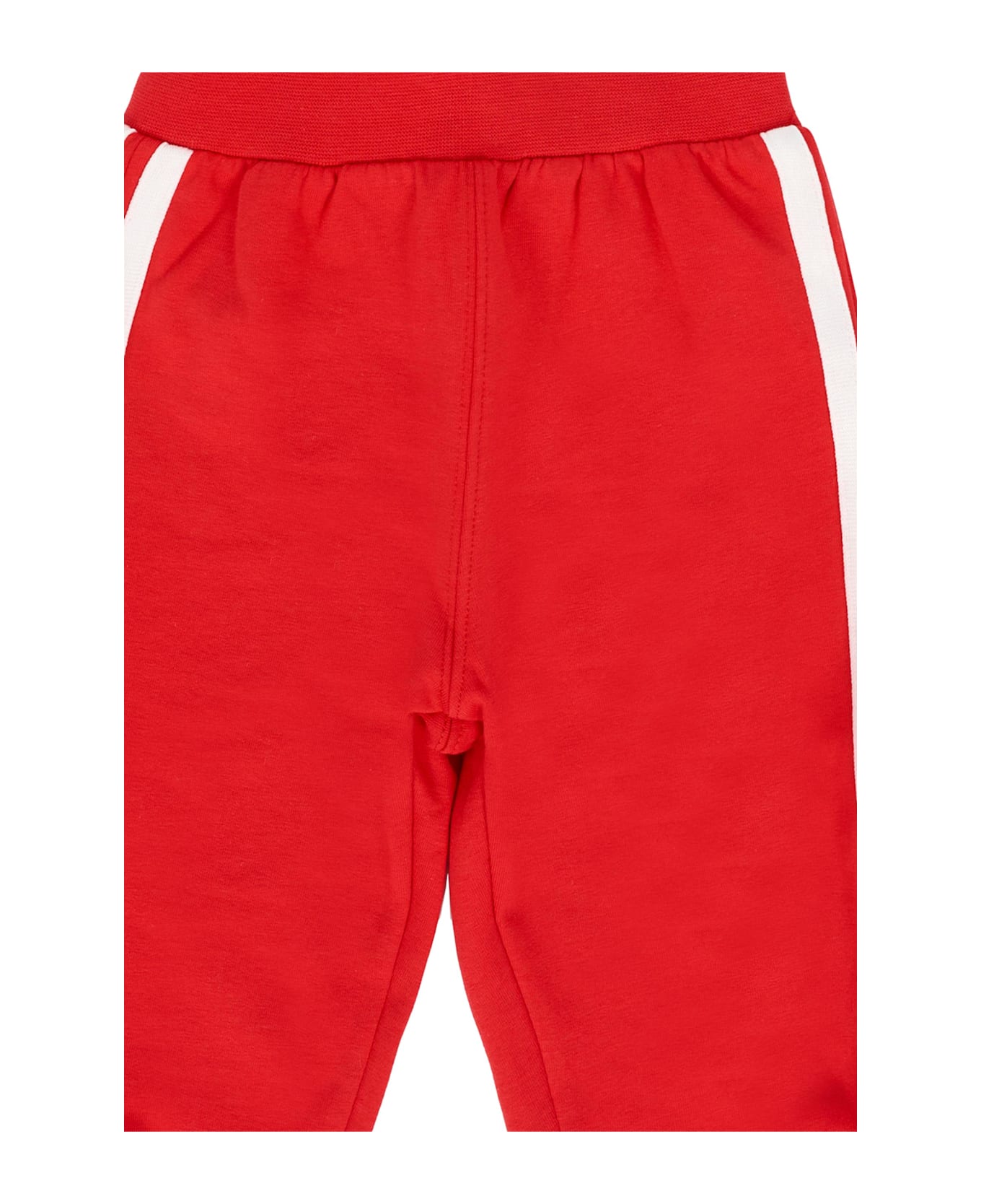 Monnalisa Red Sweatpants For Baby Girl With Logo - Red