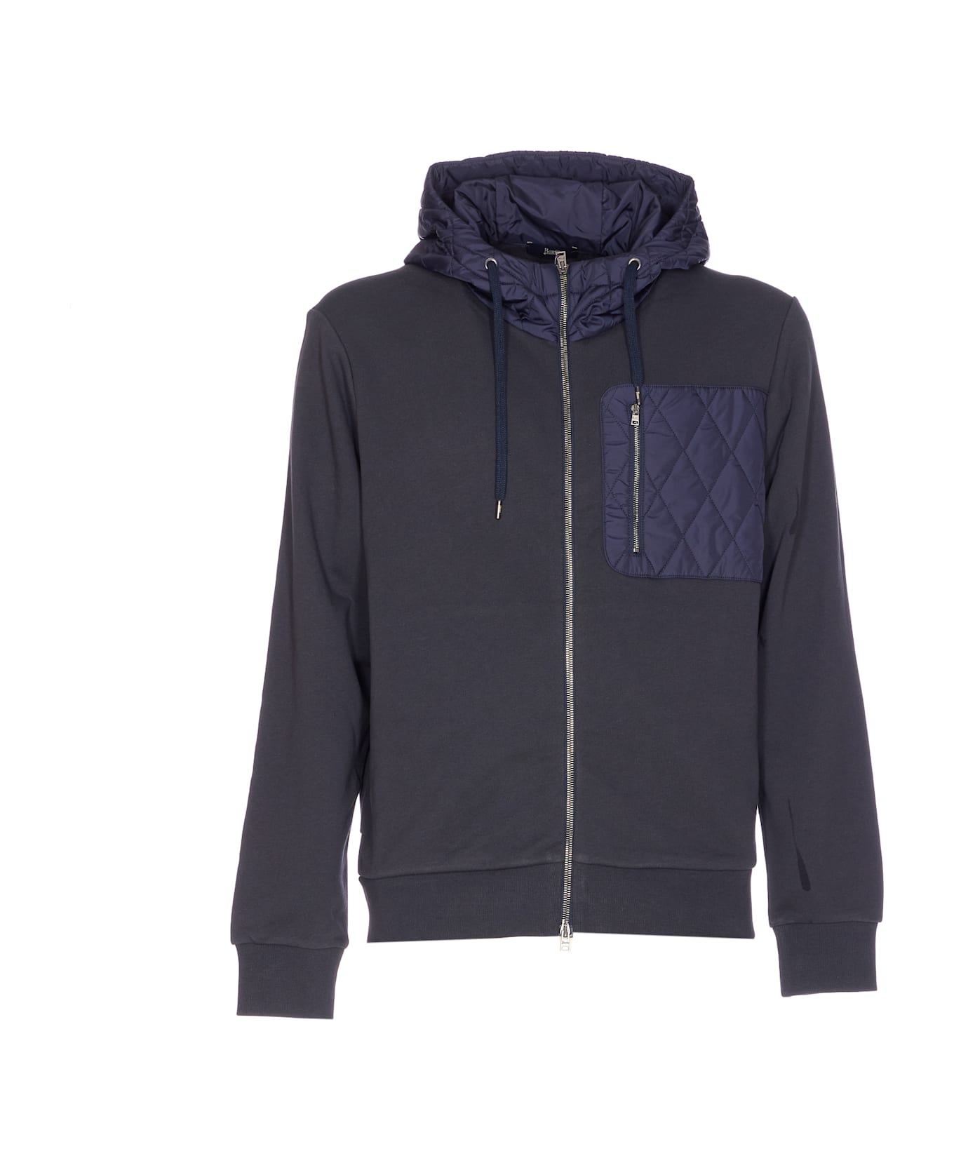 Herno Zipped Hoodie - Blue
