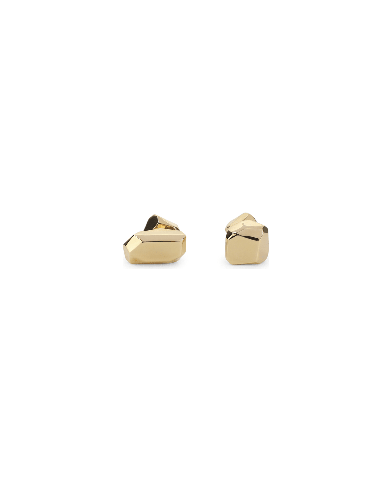 Lanvin Tiny Studs Cubic Metal Earrings - Gold