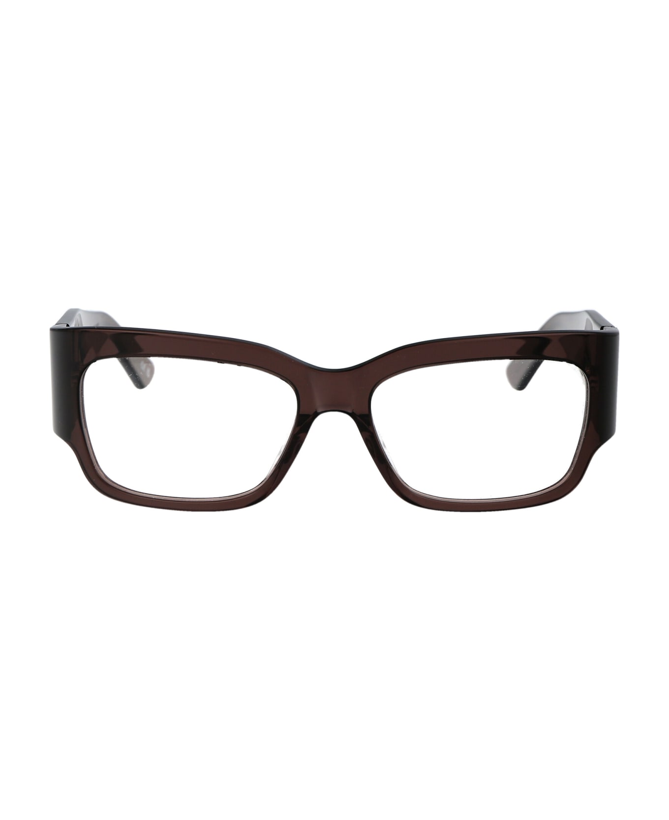 Balenciaga Eyewear Bb0332o Glasses - 005 BROWN BROWN TRANSPARENT