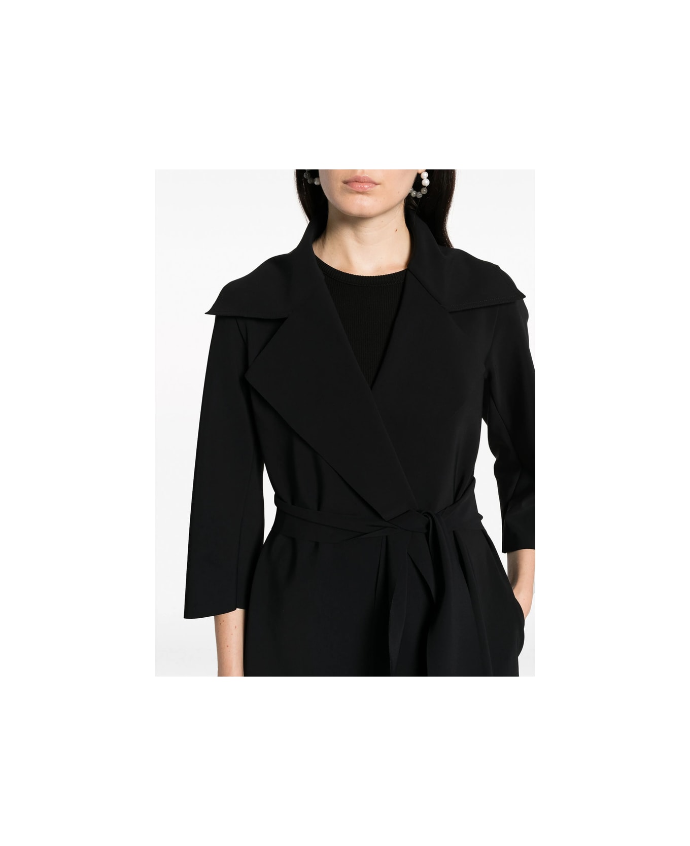 La Petit Robe Di Chiara Boni Coat - BLACK