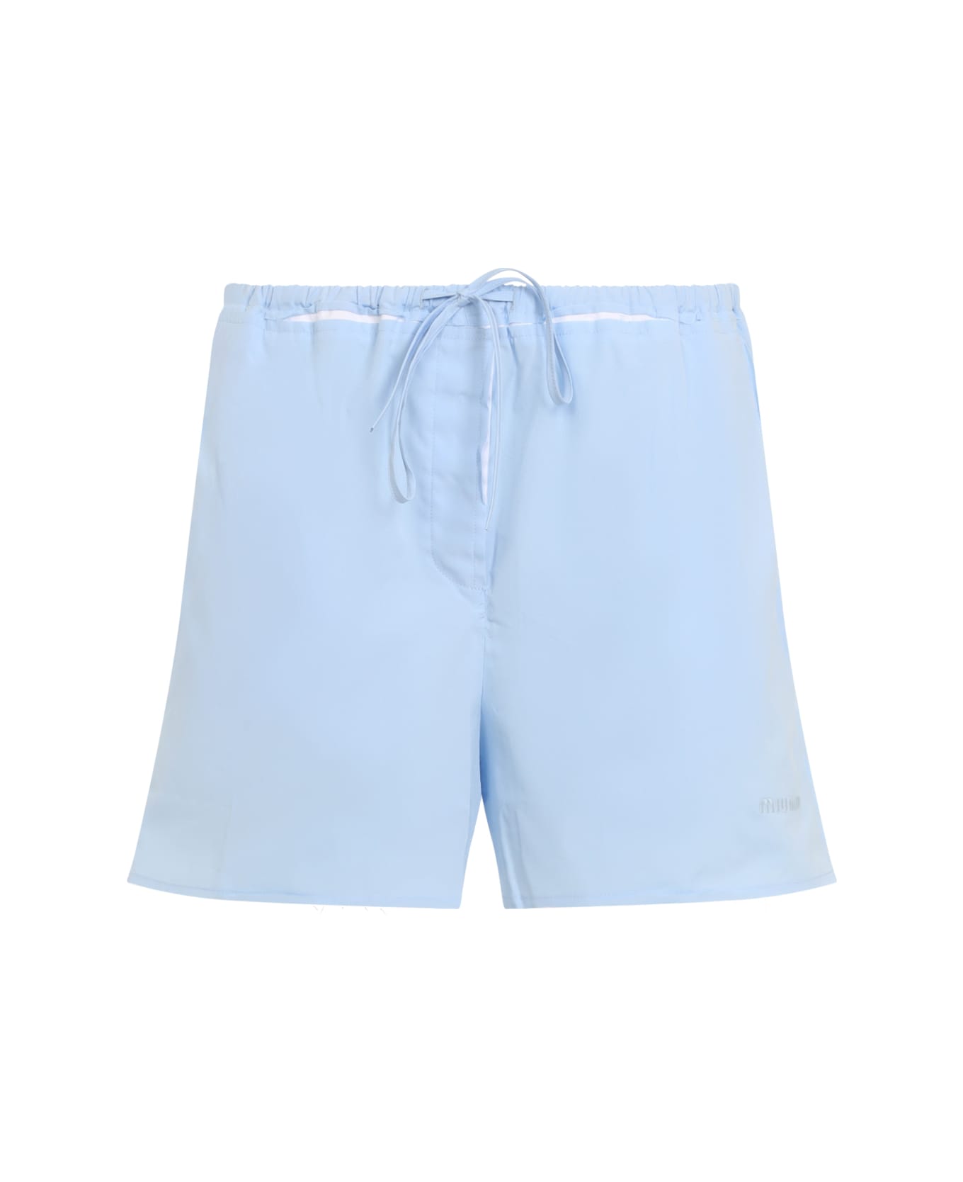 Miu Miu Cotton Shorts - Cielo