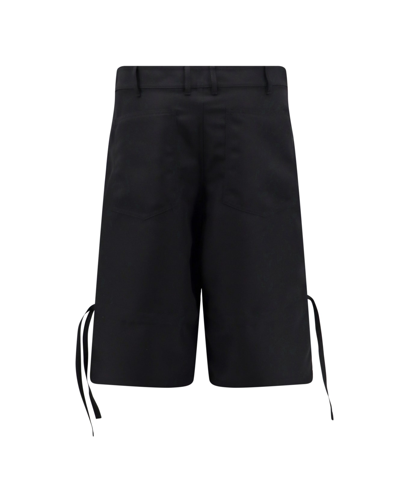 Comme des Garçons Drawstring Legged Shorts - Black ショートパンツ