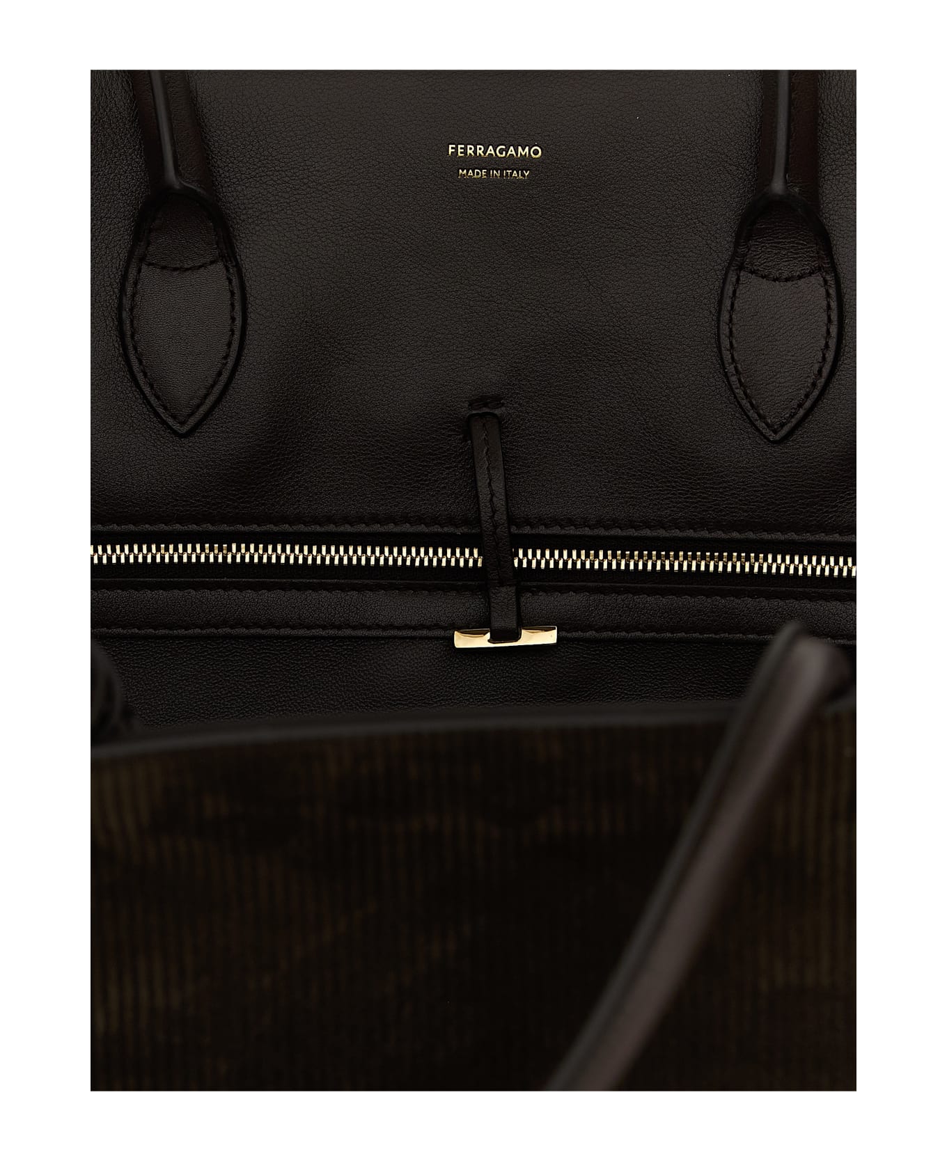 Ferragamo 
hug (l)
 Handbag - Brown