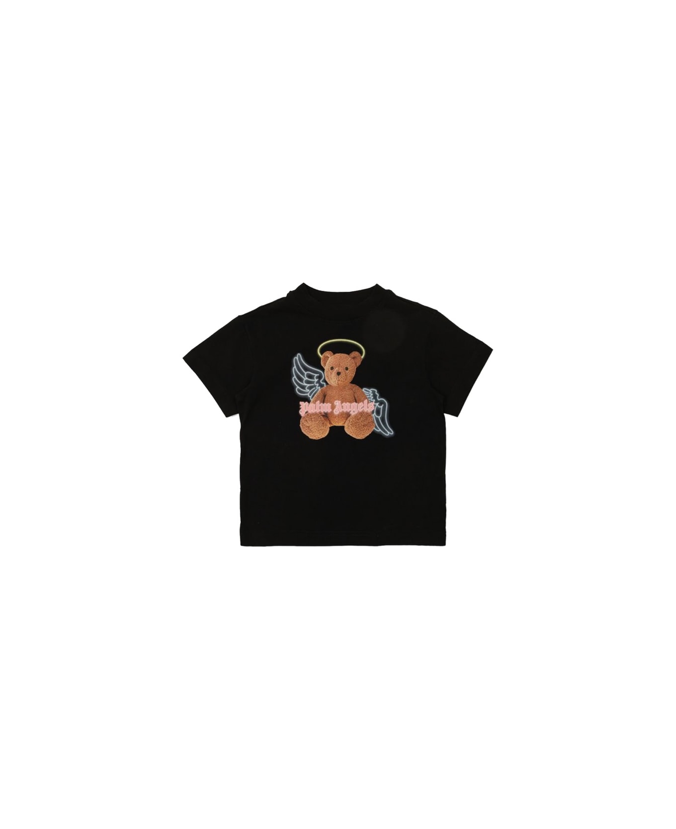 Palm Angels T-shirt With "bear" Logo - BLACK