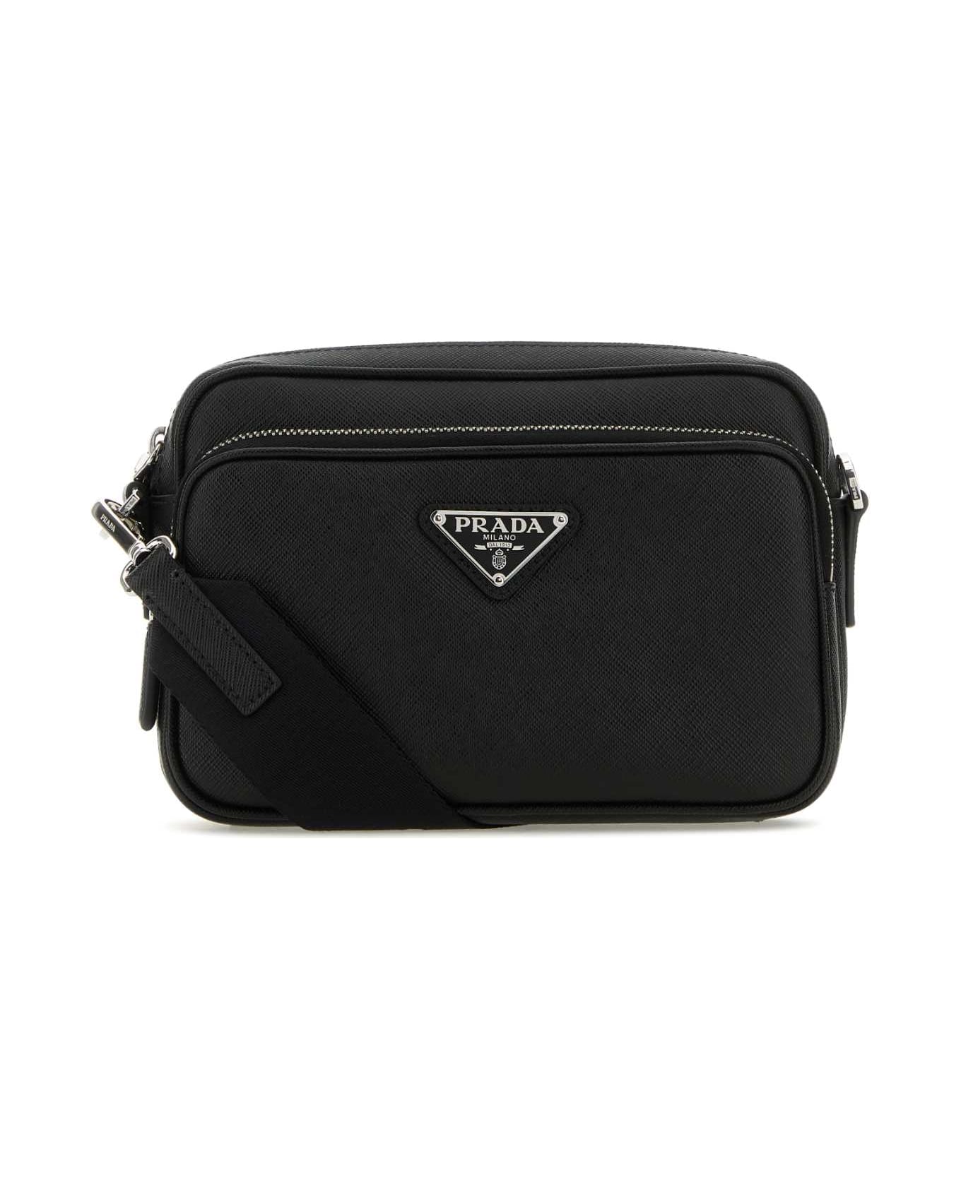 Prada Black Leather Crossbody Bag - NERO ショルダーバッグ