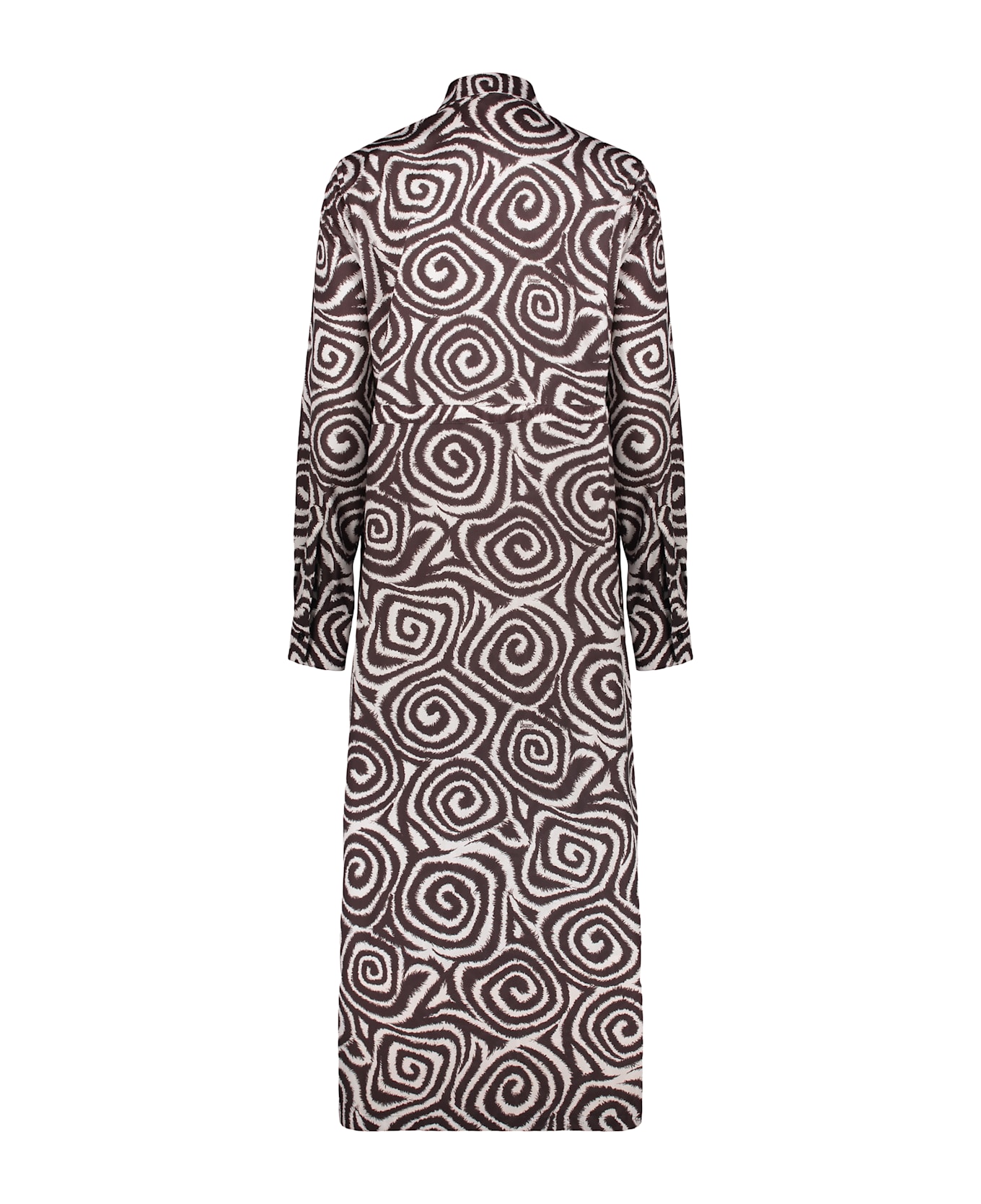 Herno Elegant Long Dress - brown