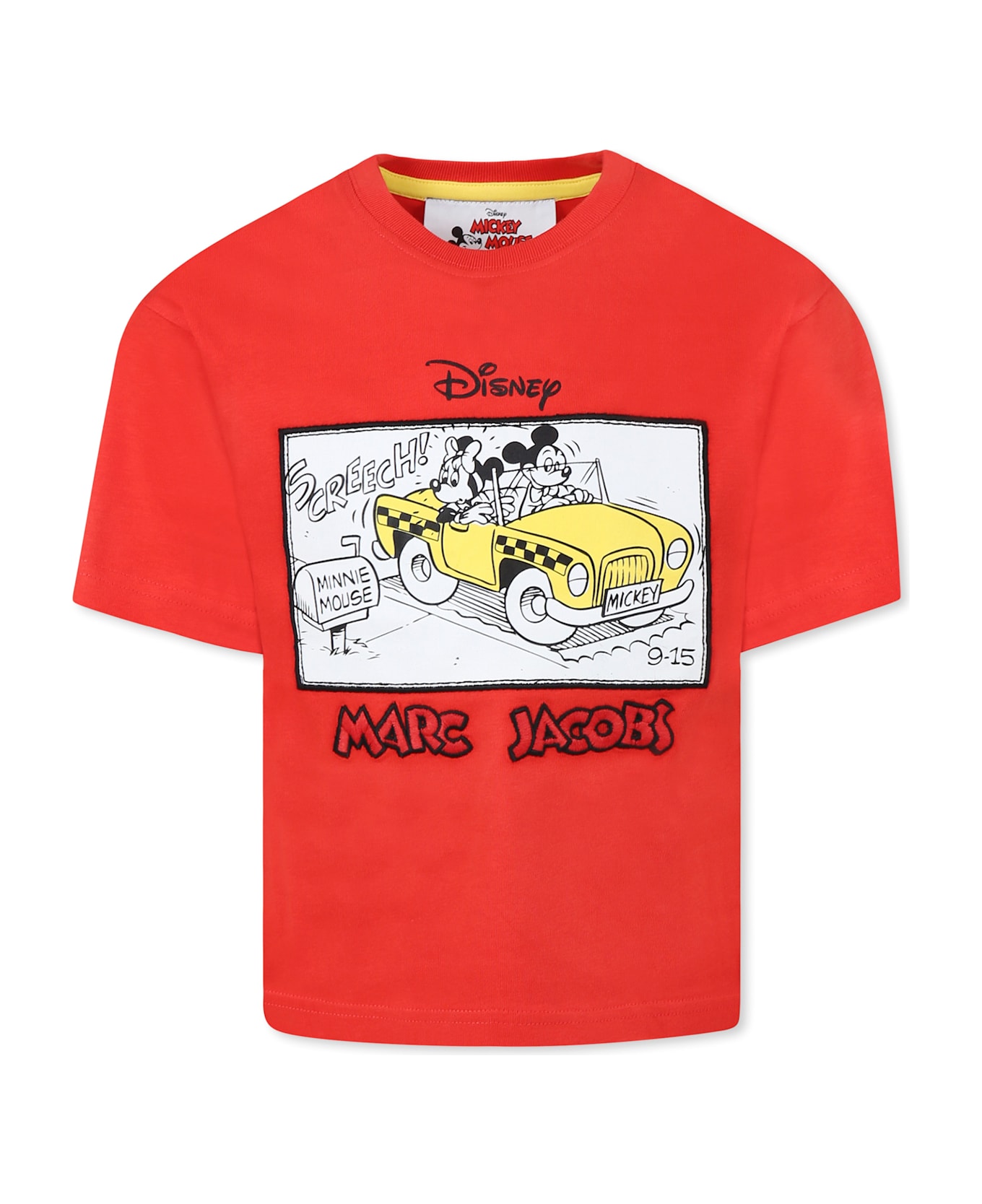 Little Marc Jacobs Red T-shirt For Boy With Mickey Mouse - Red