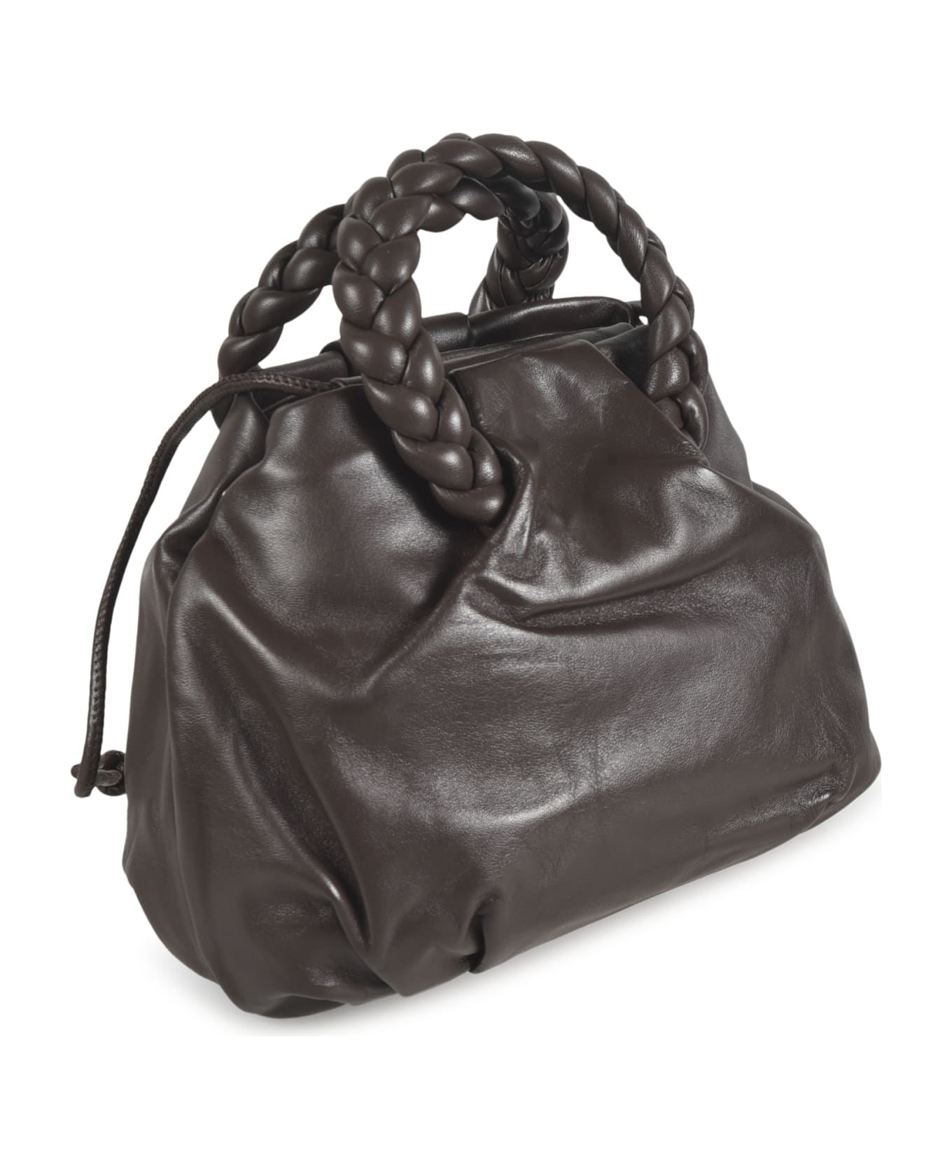 Hereu Binded Handle Classic Tote - Dark Brown