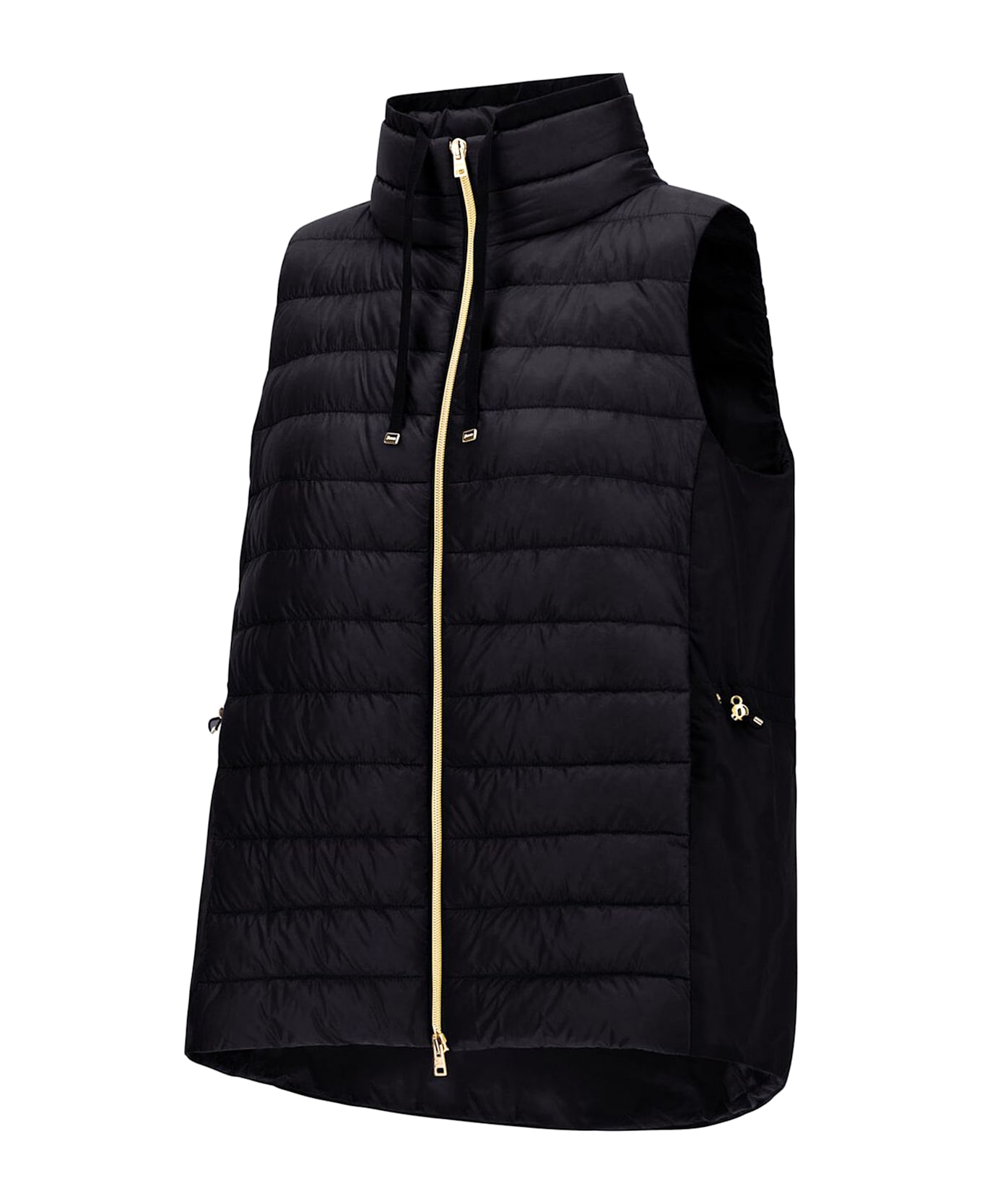 Herno Vest In Nylon Ultralight And New Techno Taffeta - Nero