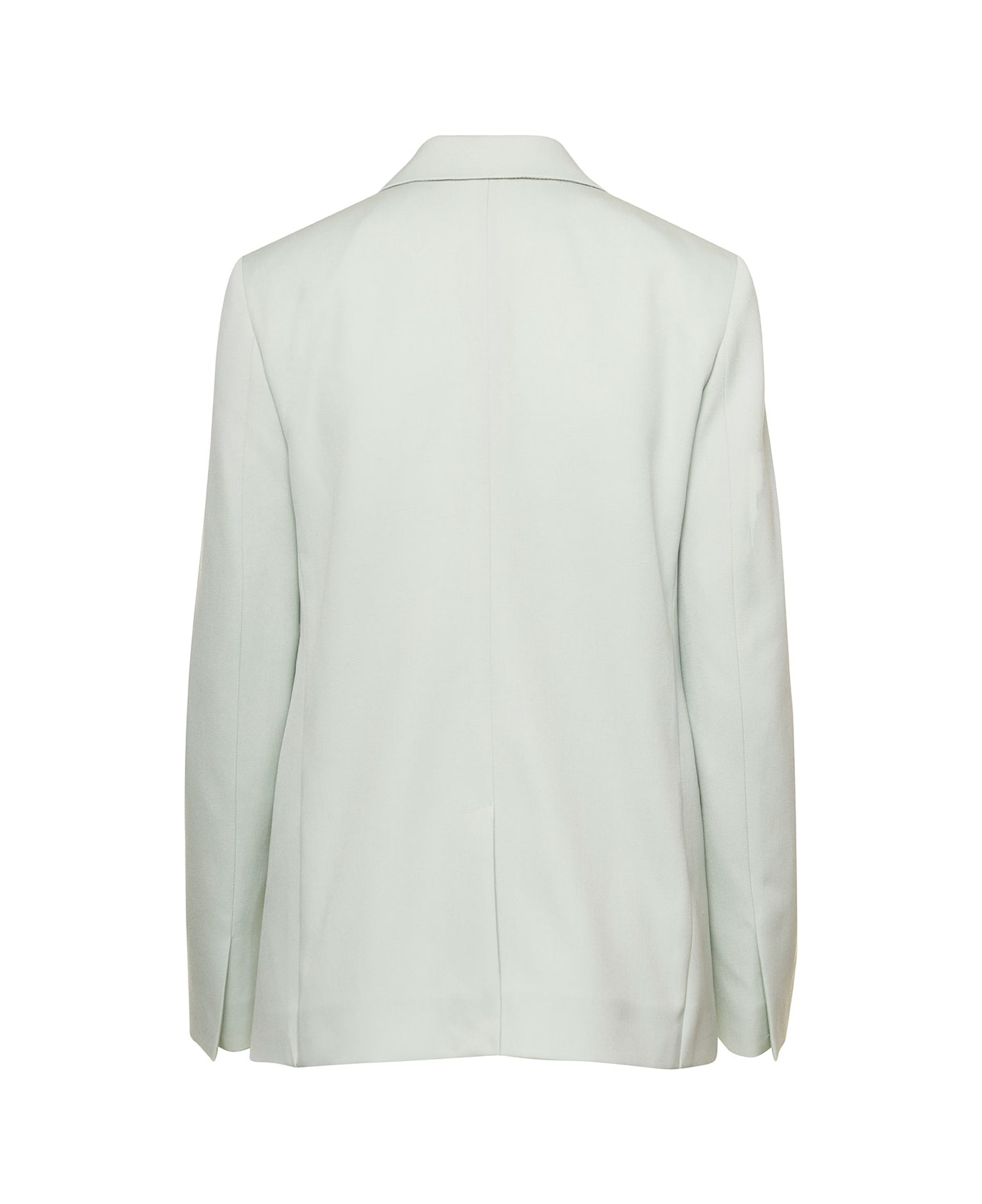 Lanvin Light Green Mono-breasted Blazer With Pockets In Wool Woman - Green