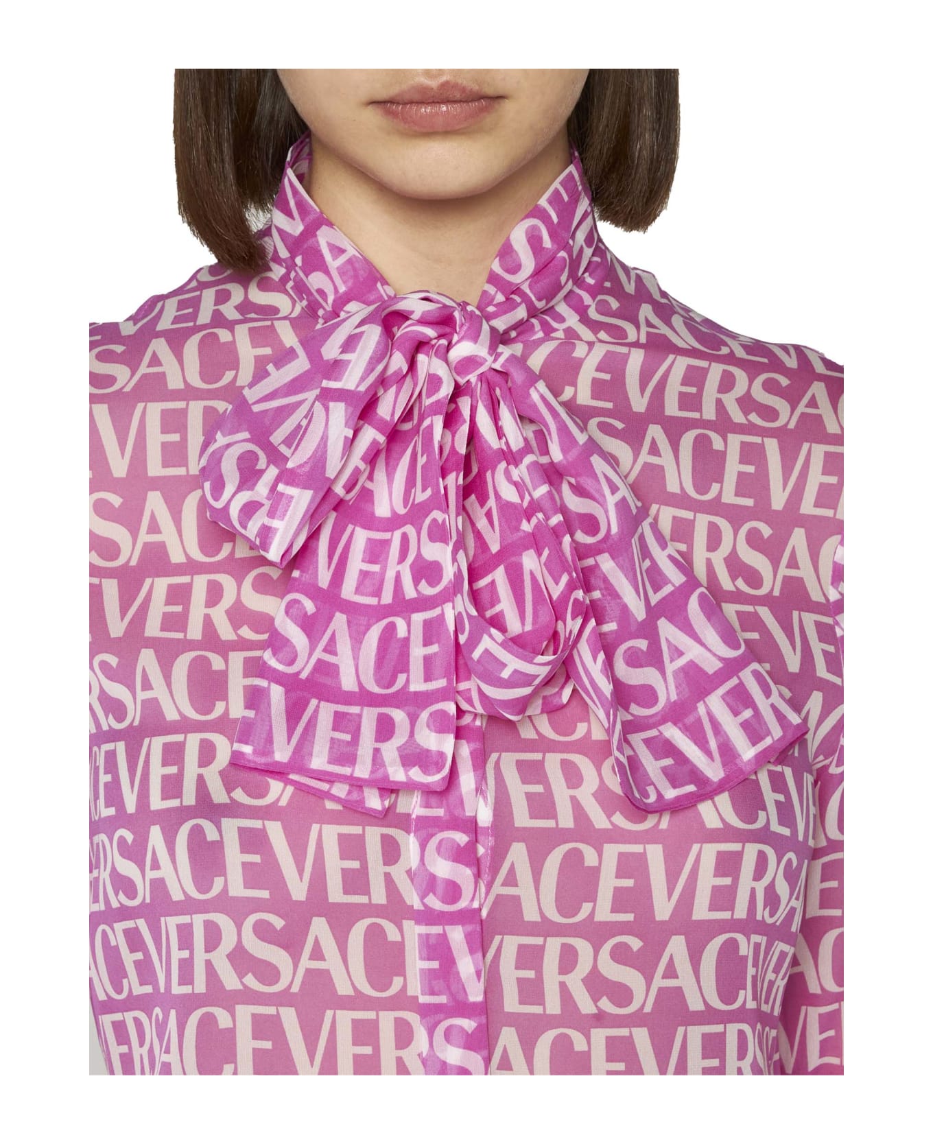 Versace Shirt - Rosa bianco