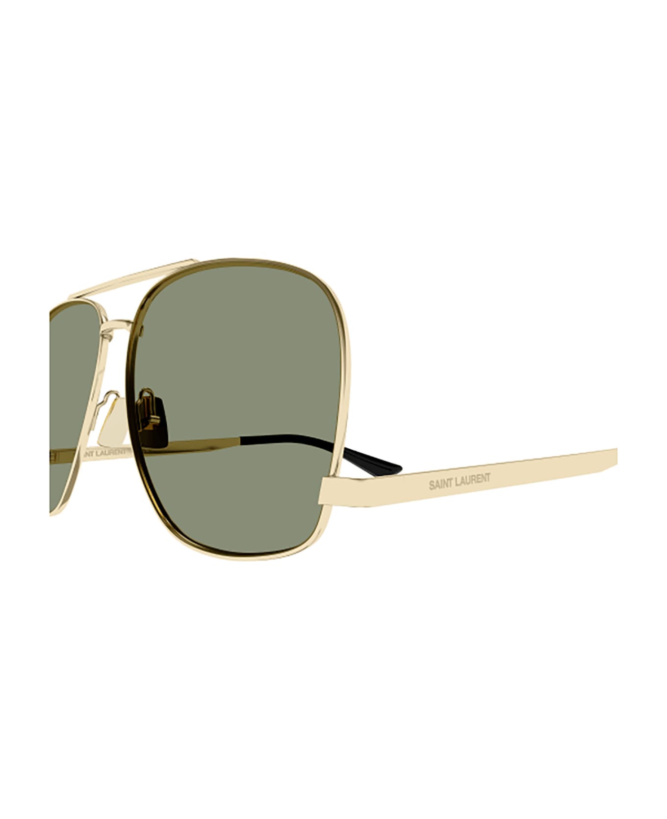 Saint Laurent Eyewear SL 653 LEON Sunglasses - Gold Gold Green