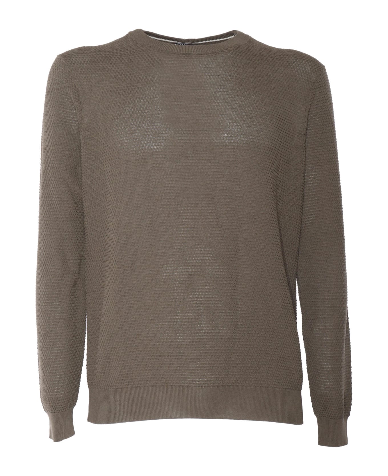 Peserico Brown Tricot Sweater - BROWN