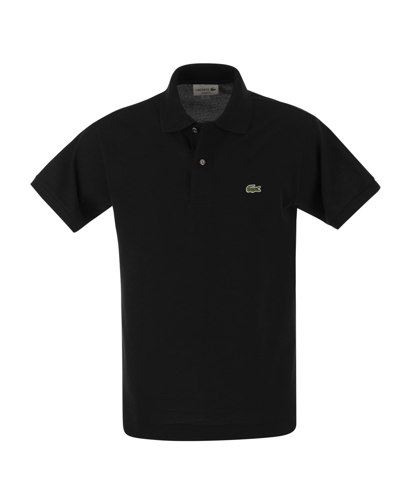 Lacoste Classic Fit Cotton Pique Polo The Shirt - Black