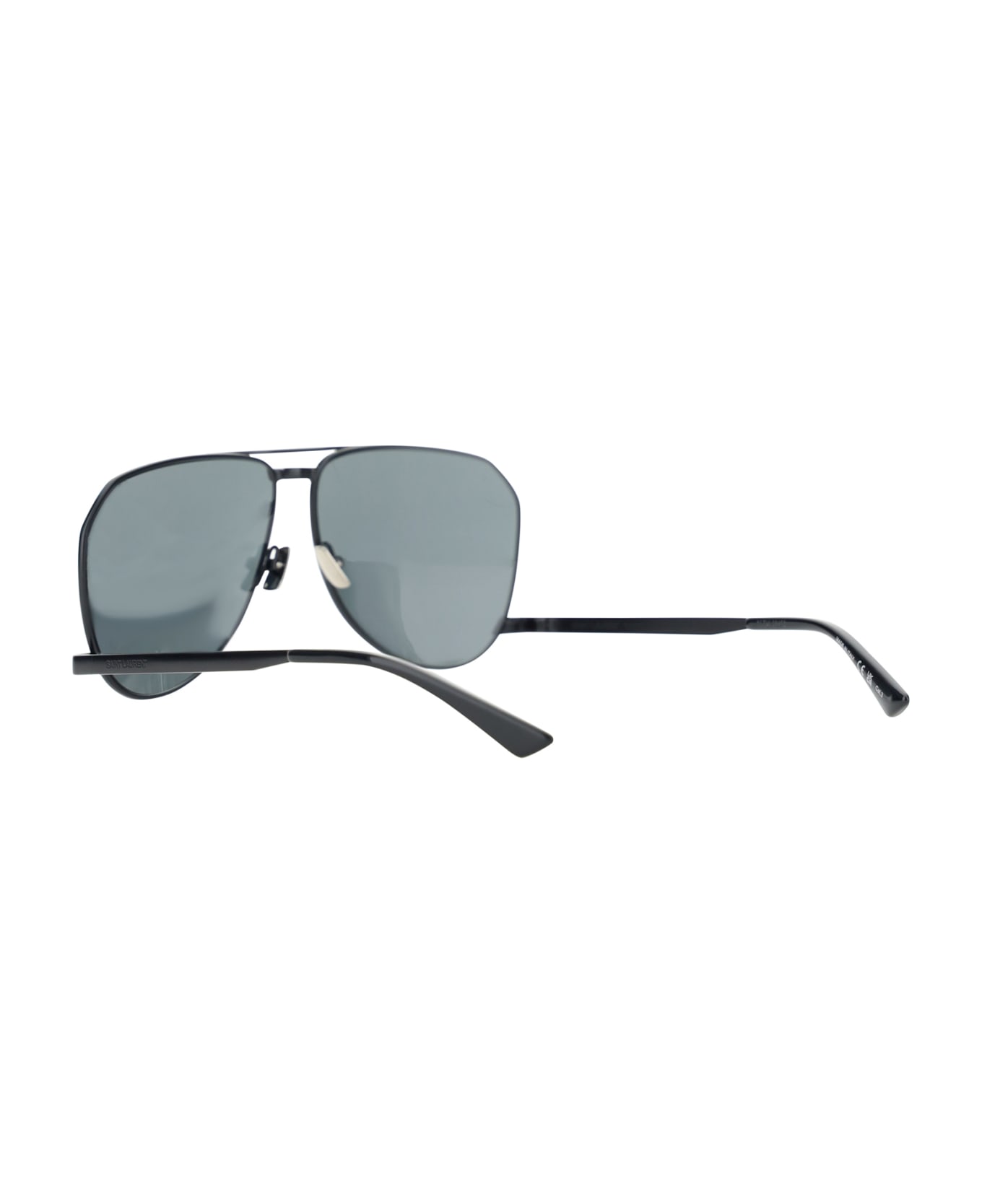 Saint Laurent Ysl Sl 690 Sng Metal Sunglasses - Black Black Black
