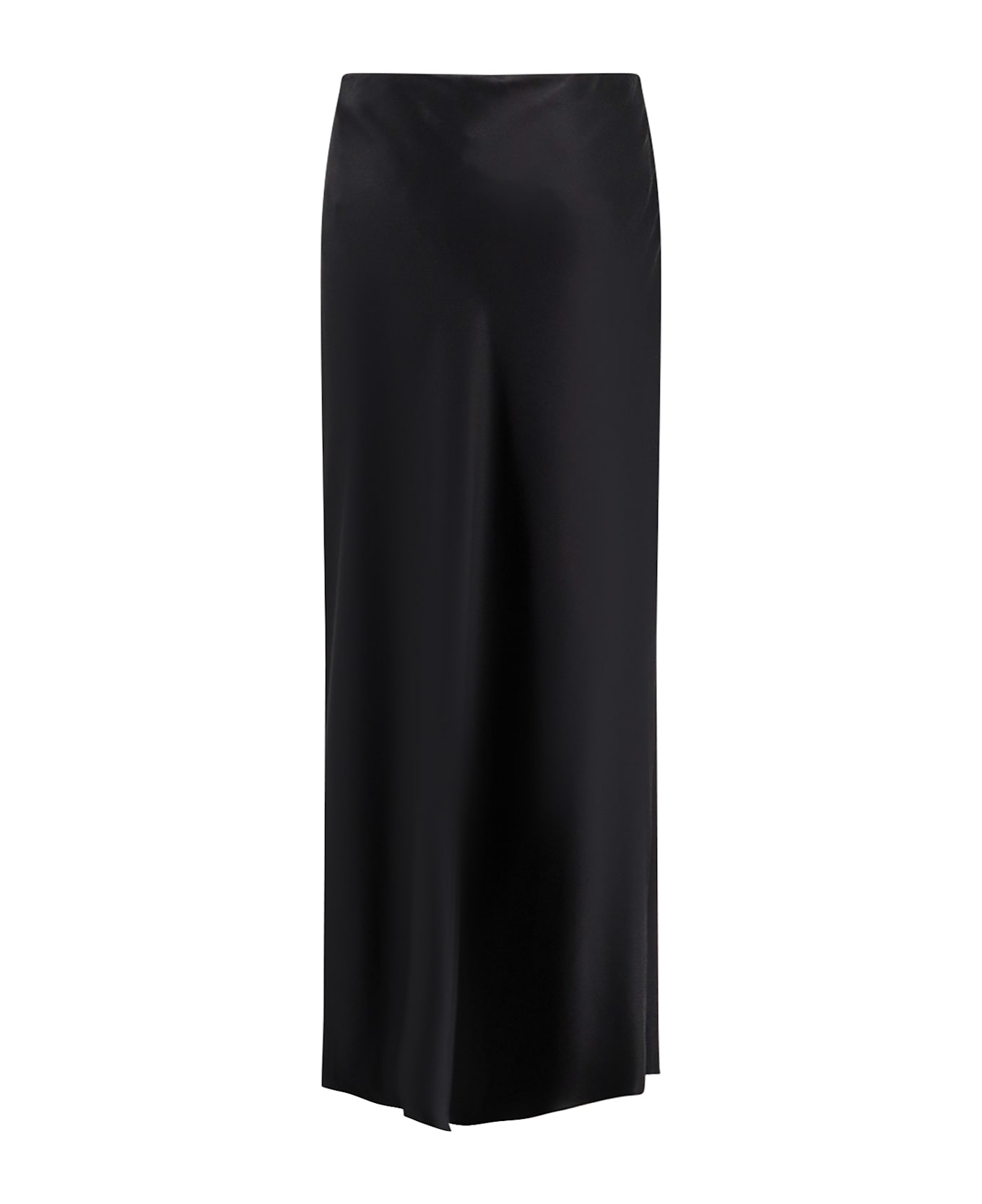 Tom Ford Silk Midi Skirt - Black
