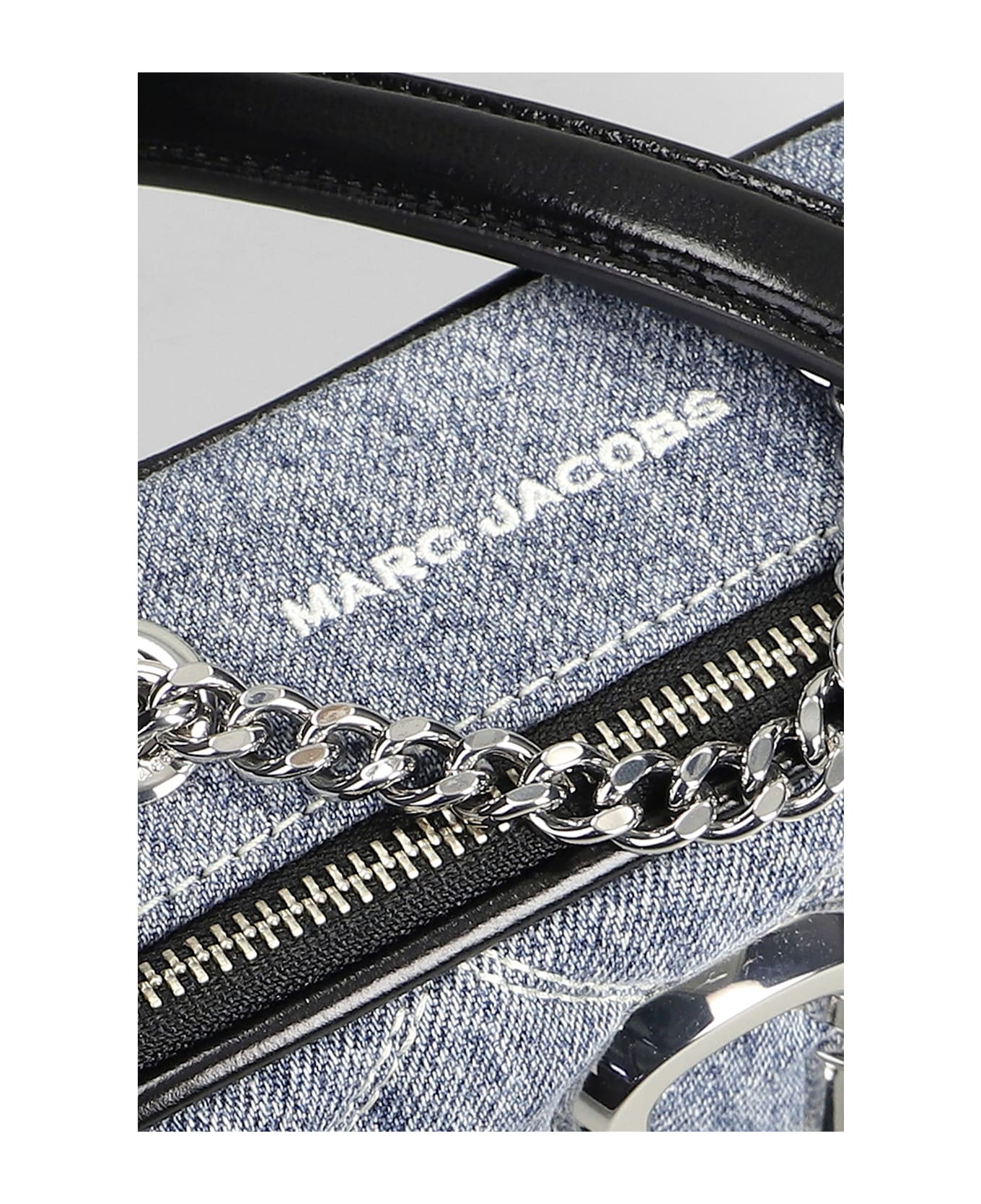 Marc Jacobs The Softshot Shoulder Bag In Blue Cotton - blue