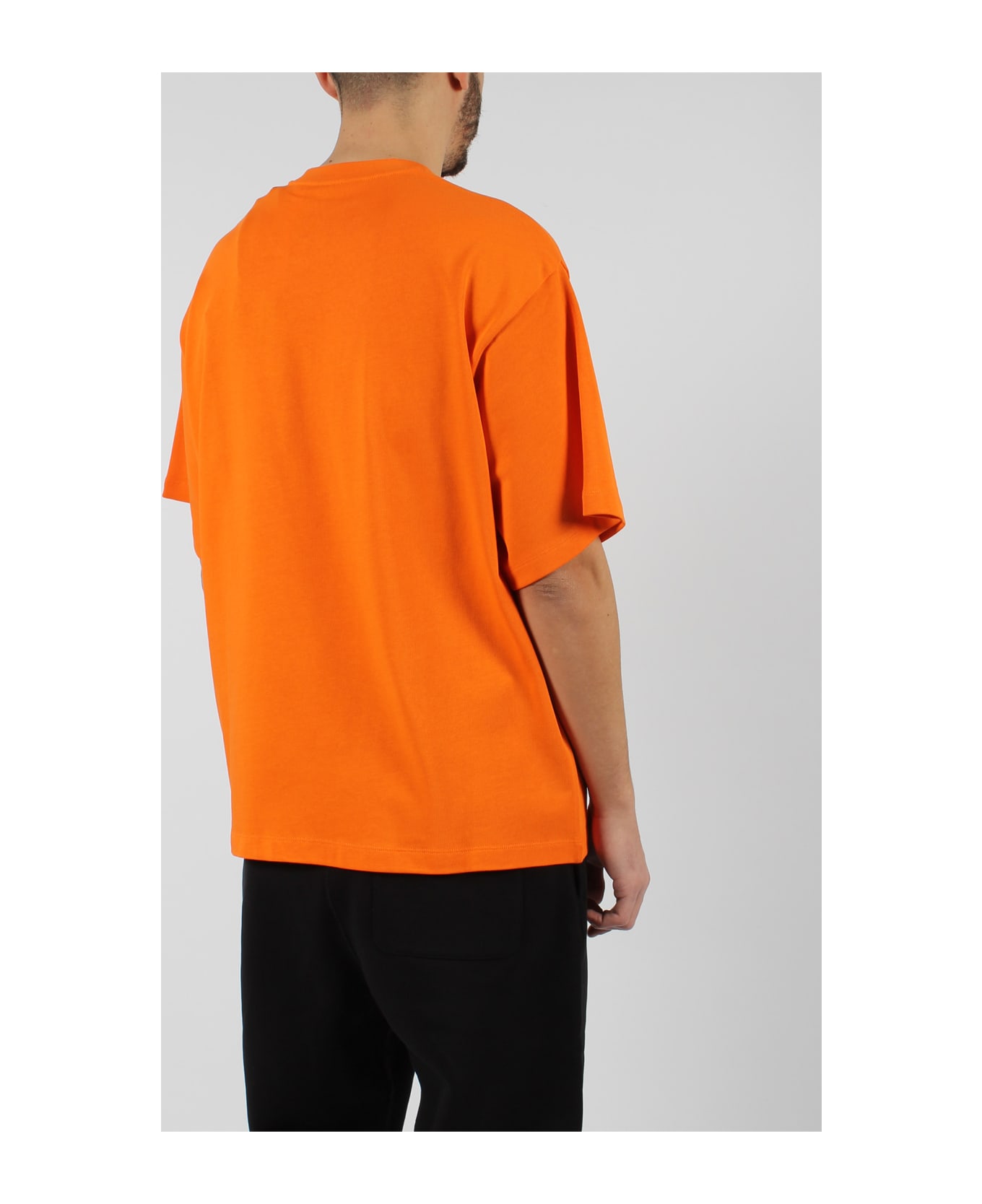 Moncler Genius Ss Over Crop T-shirt - Yellow & Orange
