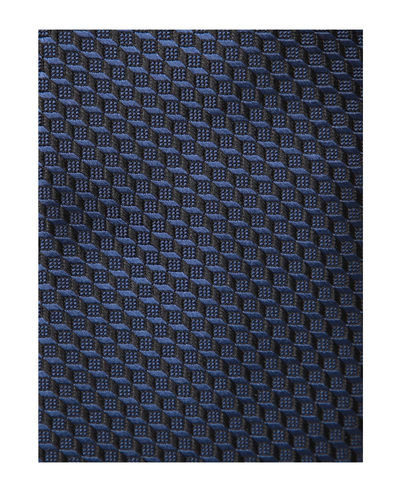 Tom Ford Geometric Blue Tie - Blue