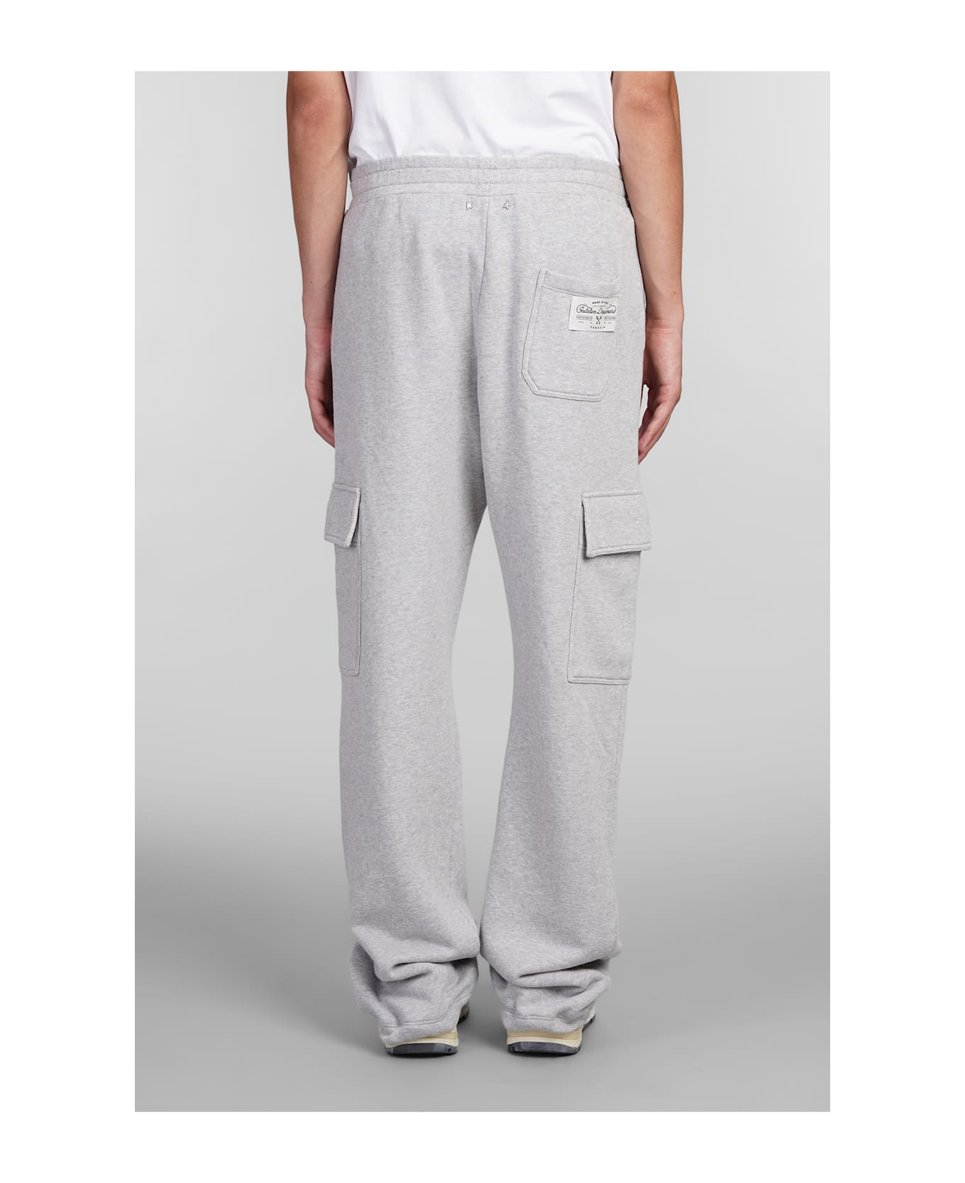 Golden Goose Pants In Grey Cotton - MELANGE GREY