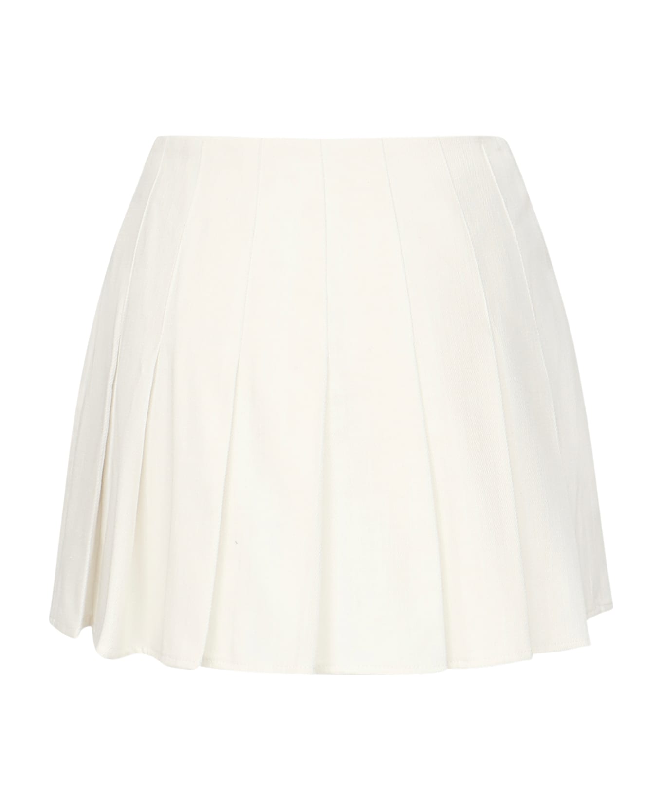 Nineminutes Pleated Tennis Mini Skirt - White