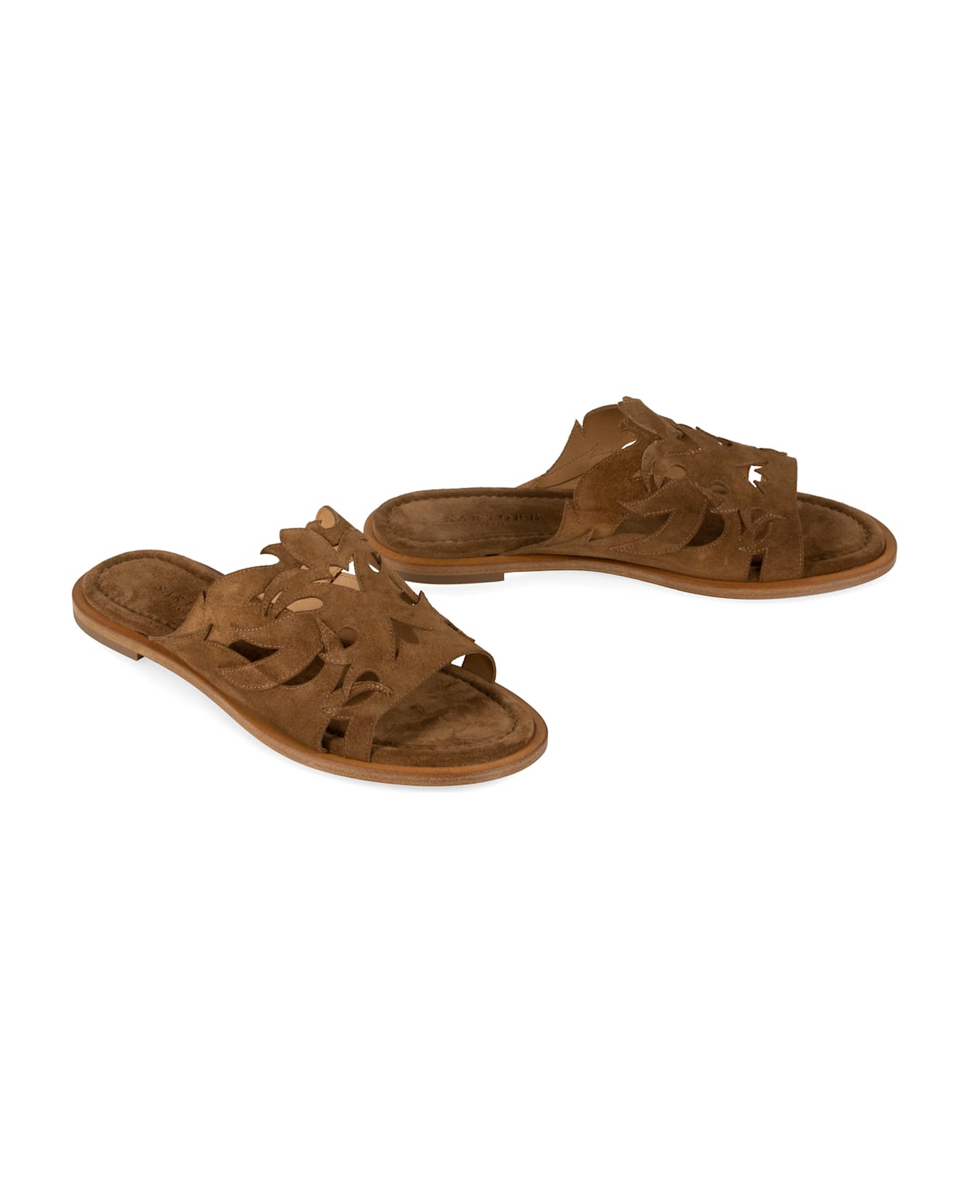 Sartore Suede Mules - brown