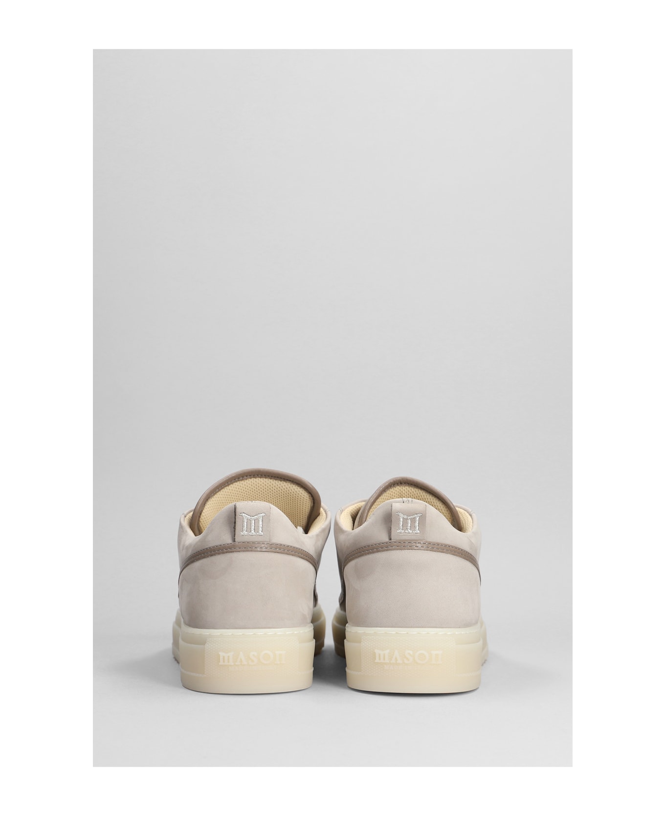 Mason Garments Torino Sneakers In Taupe Leather - taupe スニーカー