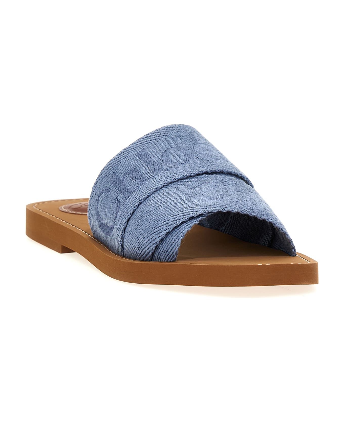 Chloé 'woody' Sandals - Light Blue