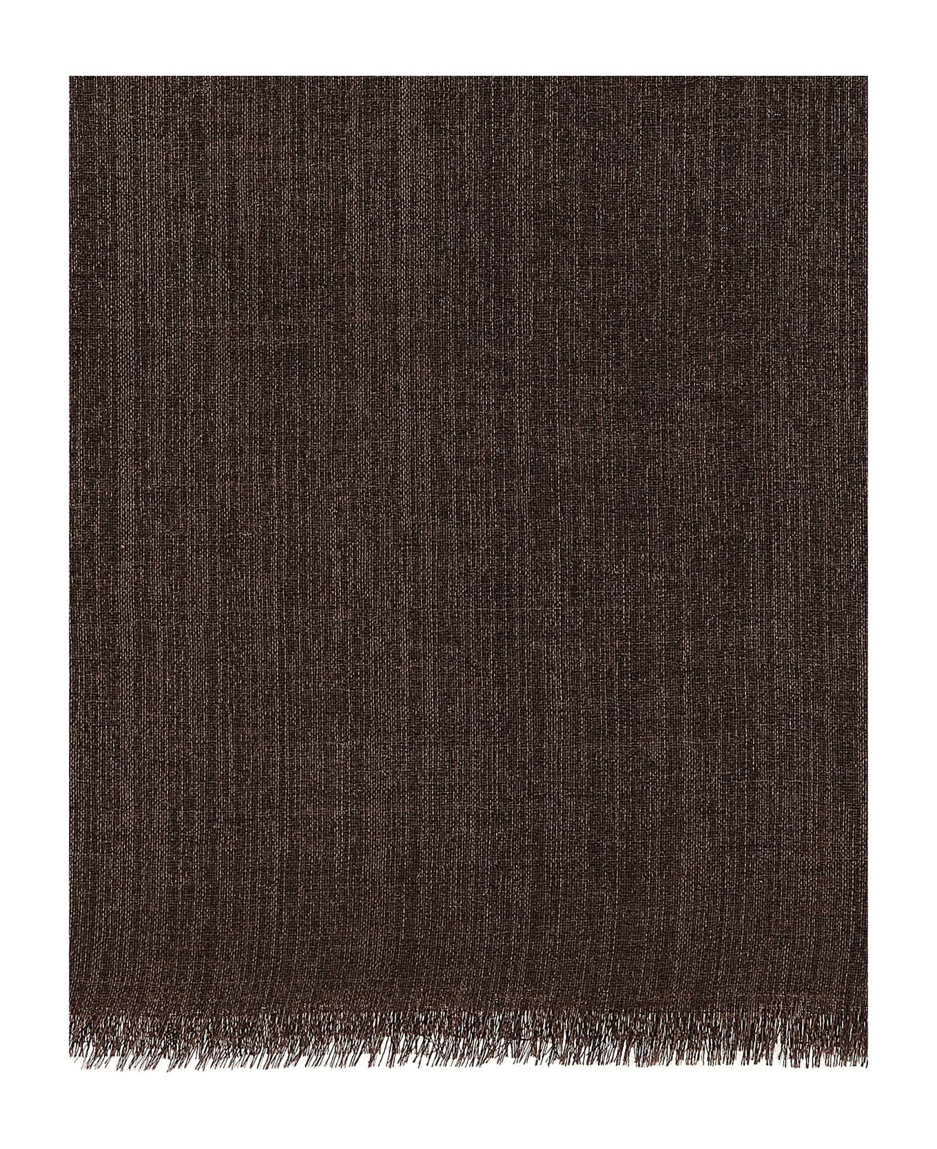 Brunello Cucinelli Lurex Scarf - Brown