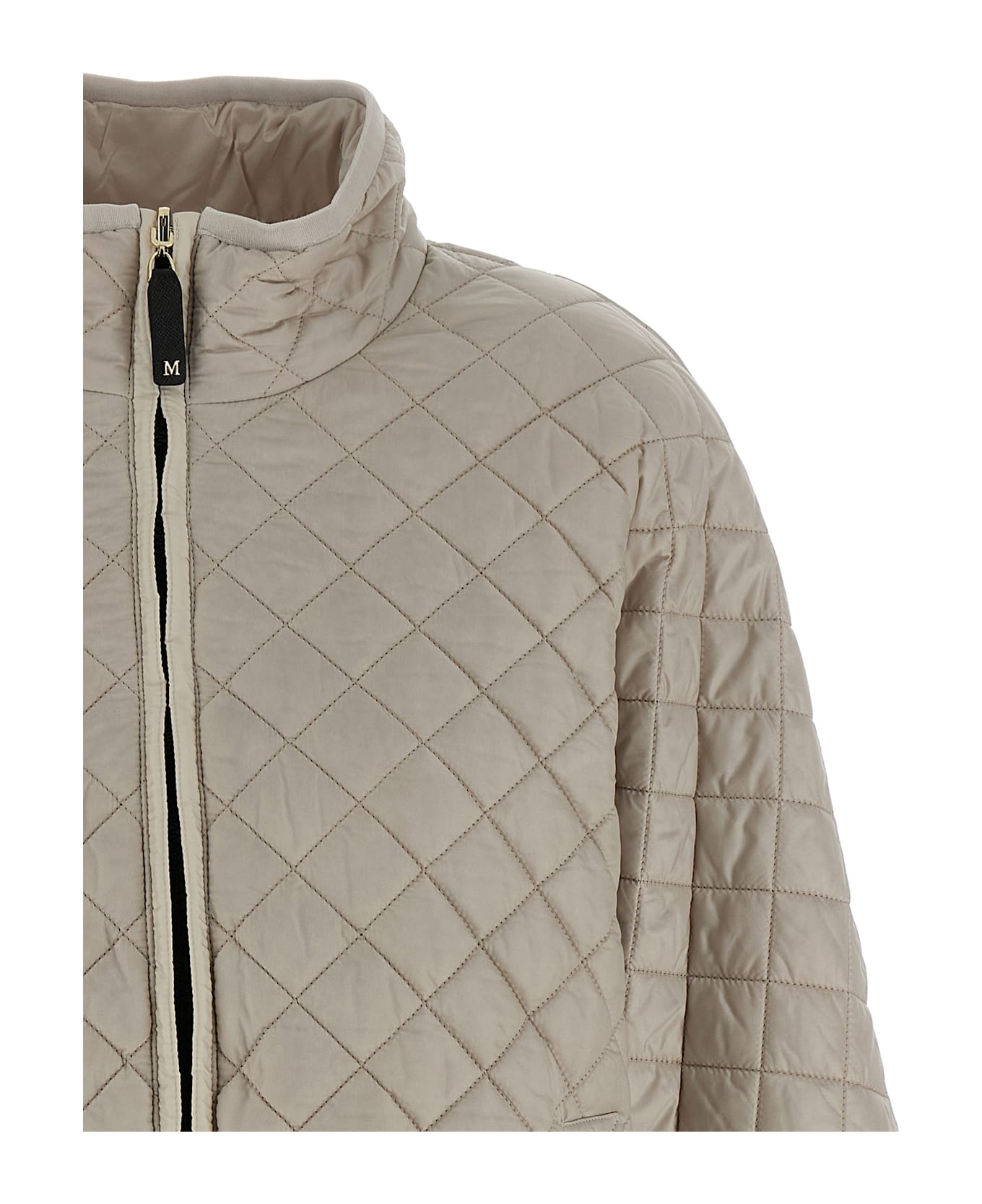Max Mara The Cube 'delfina' Reversible Hood - Gray