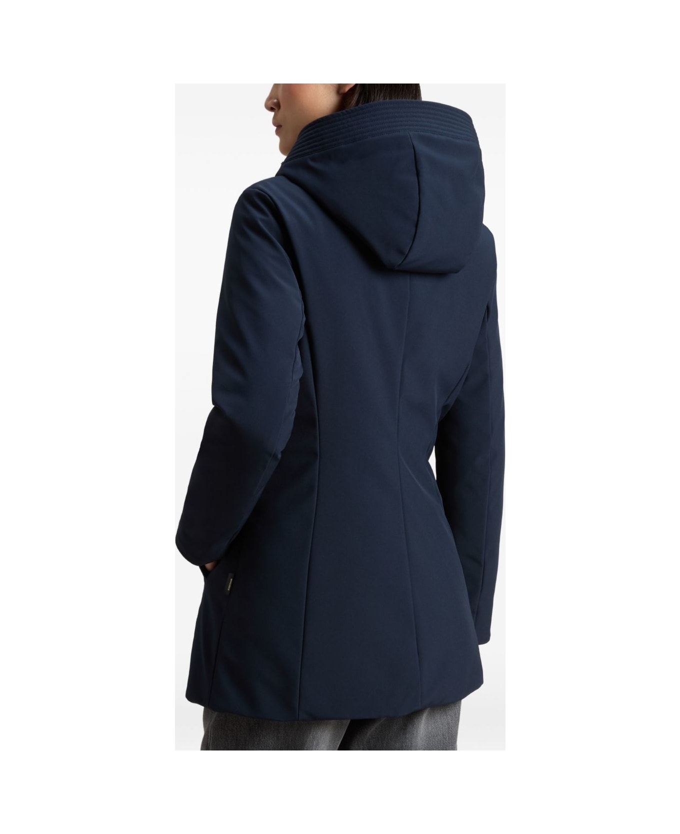 Woolrich Midi Parka Coat - Blue