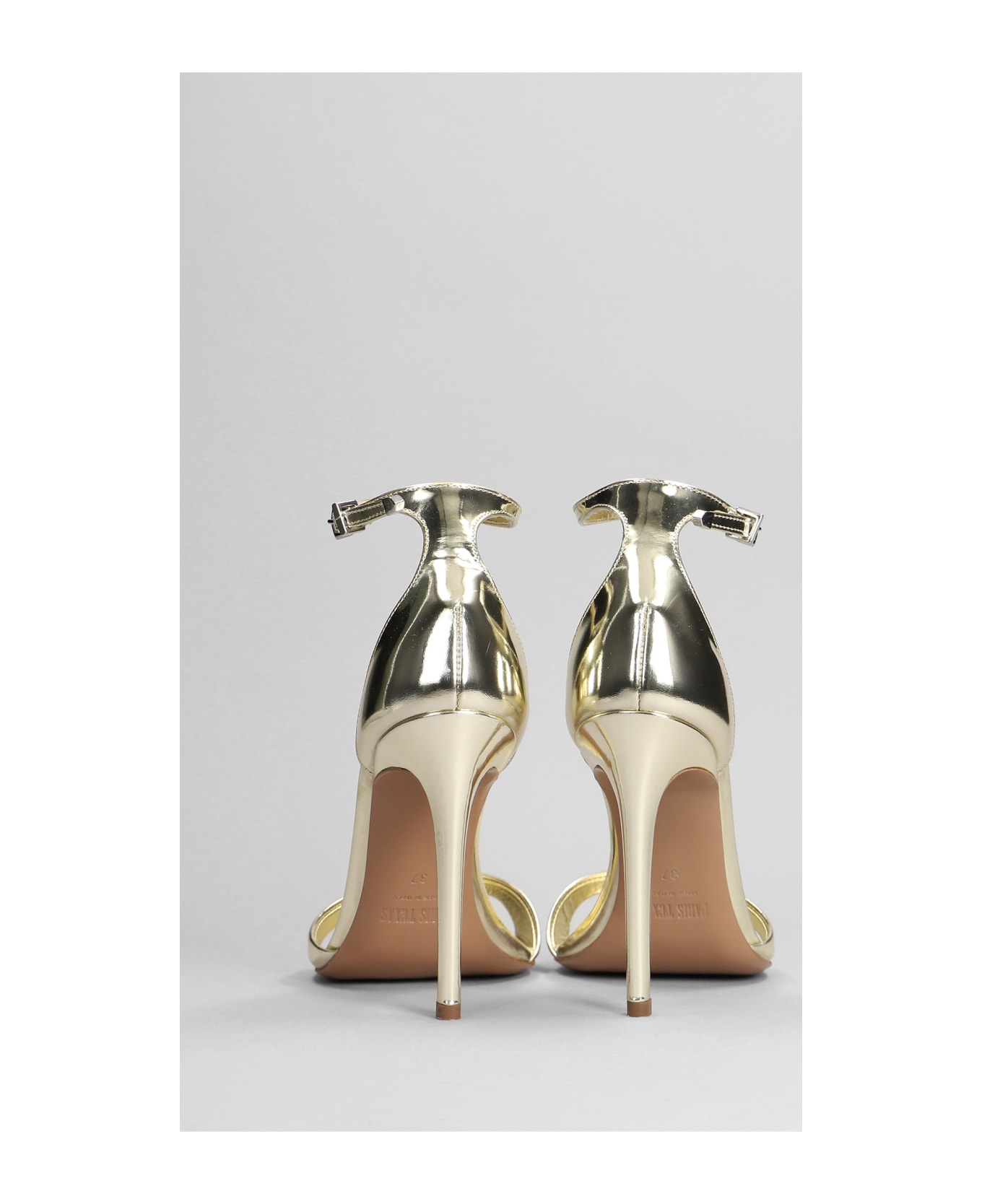 Paris Texas Sandals In Gold Leather - gold