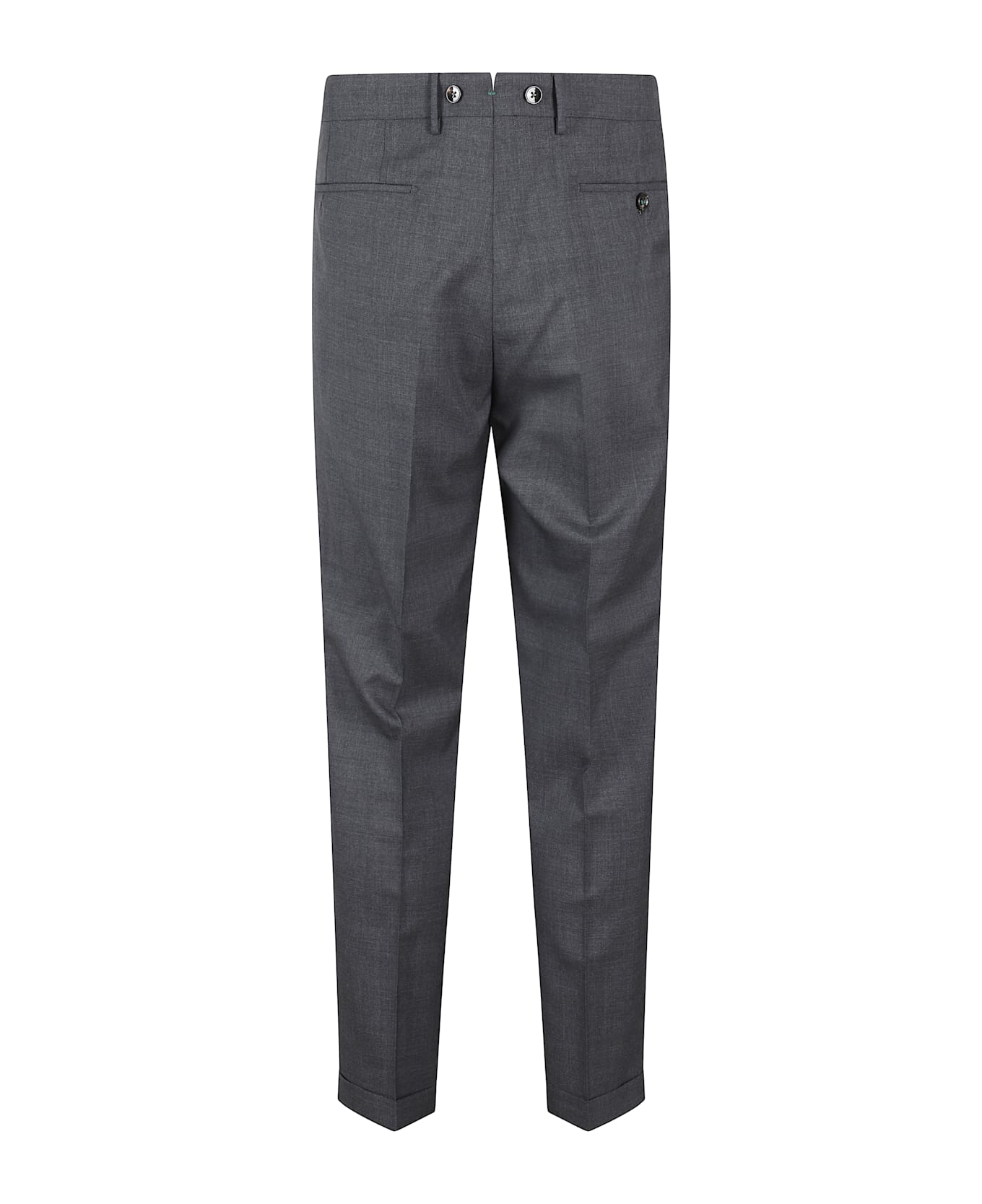 Berwich Pant Doppia Pinces Frescolana Barberis - Dk Grey Grigio Scuro