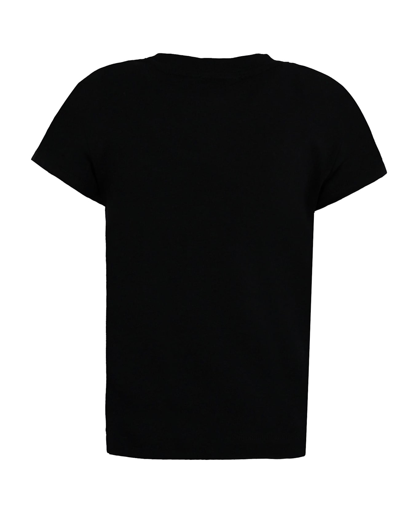 Balmain Black T-shirt For Girl With Logo - Black