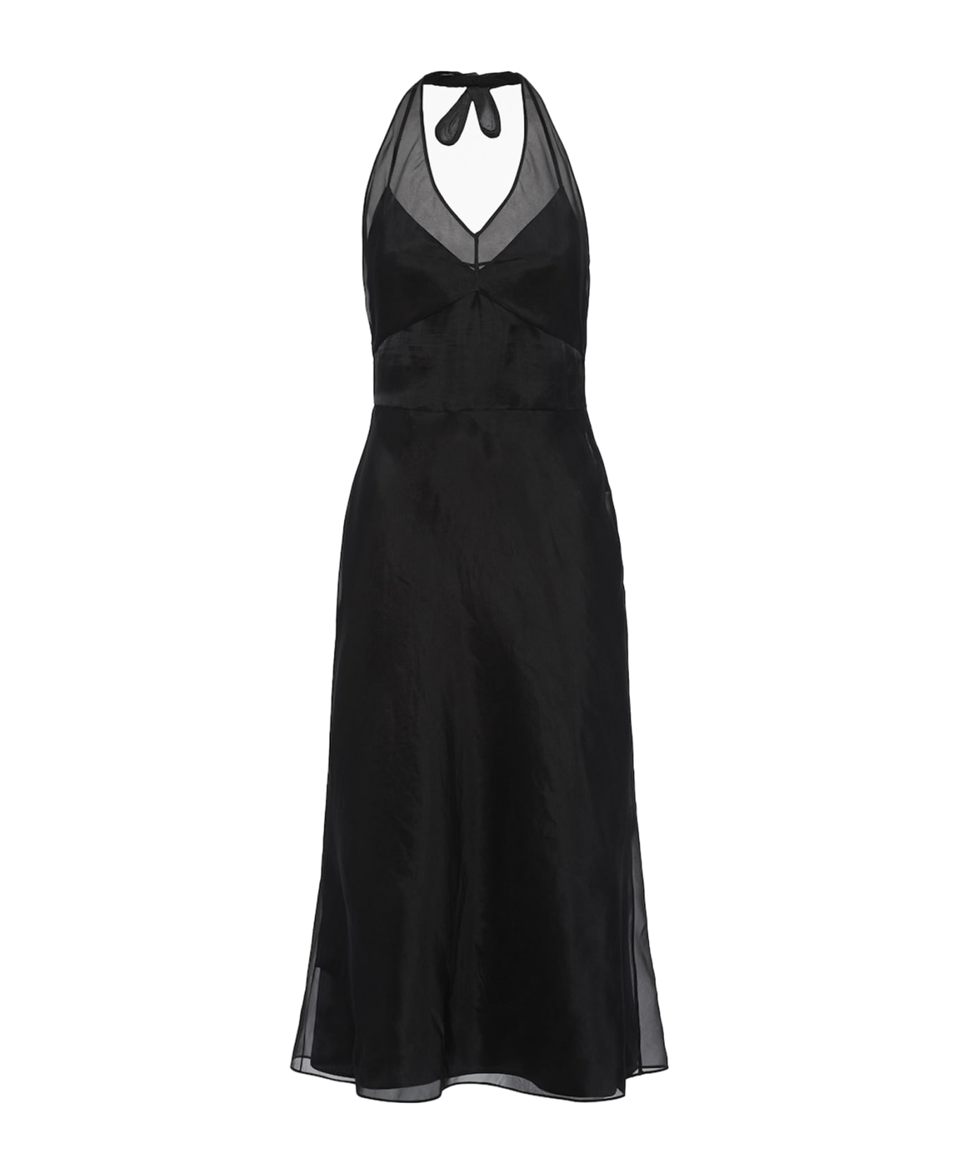 Prada Re-edition 1995 Organza Dress - BLACK ワンピース＆ドレス