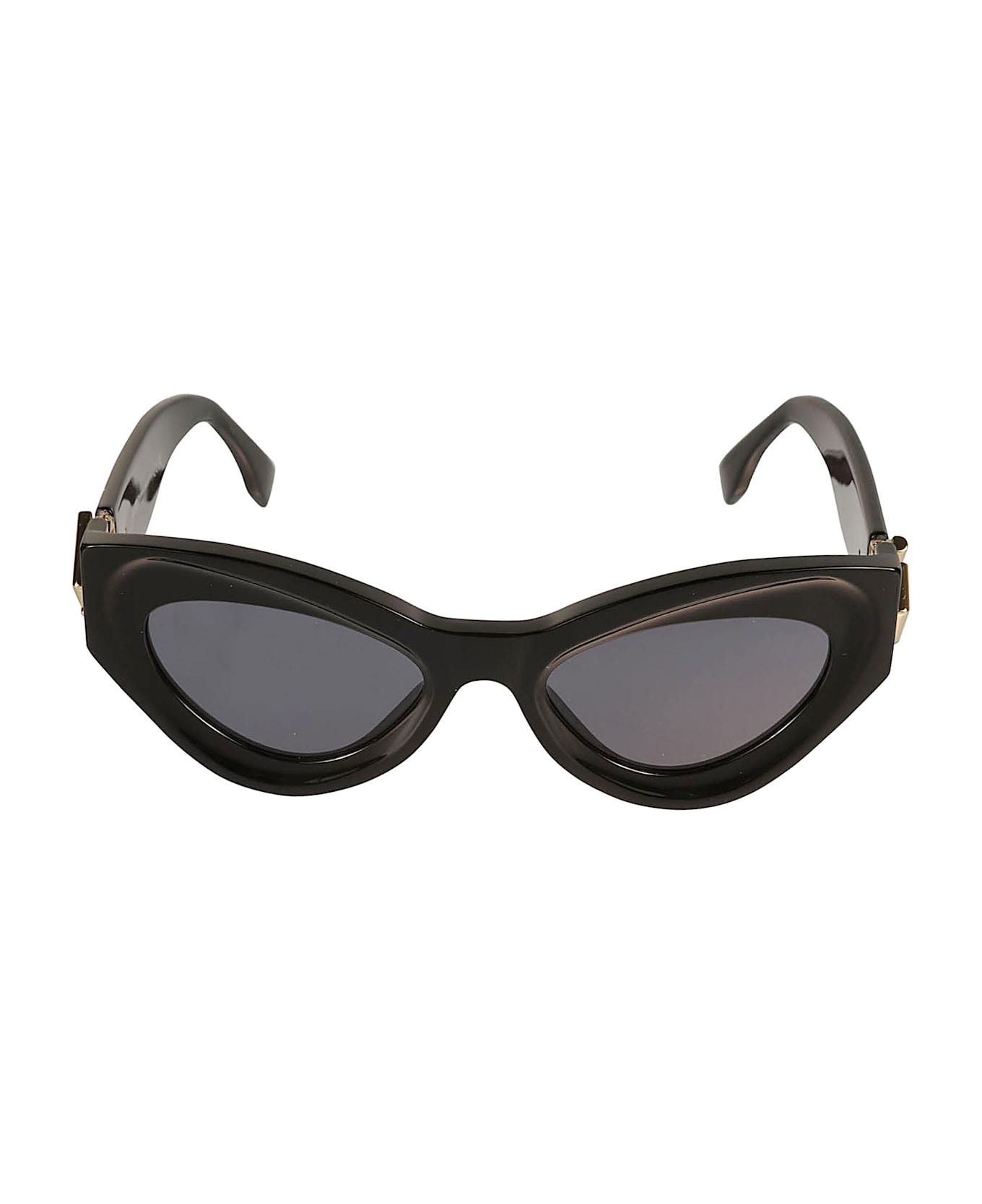 Fendi Cat-eye Thick Sunglasses - 01V - Black