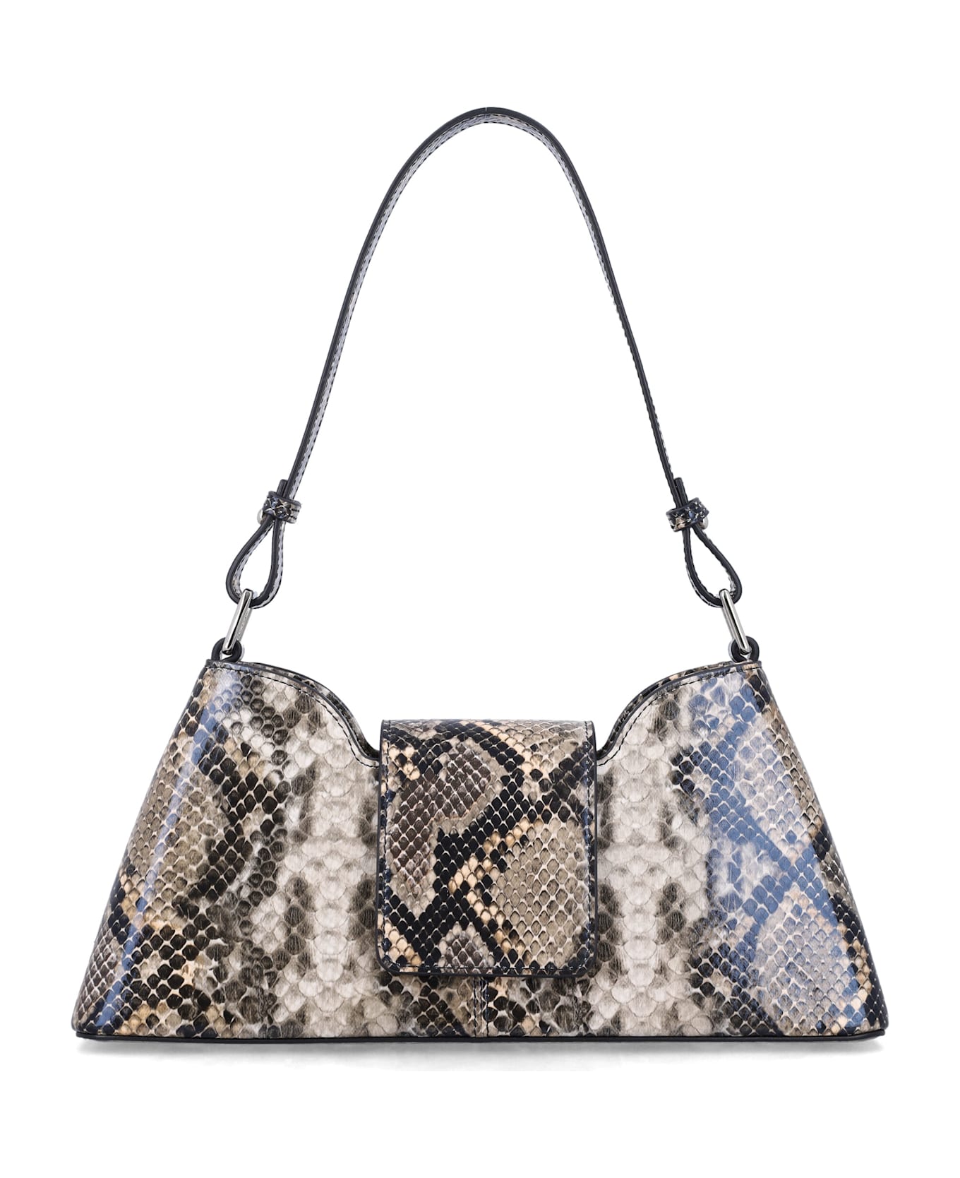 Justine Clenquet Marla Python-effect Bag - BEIGE