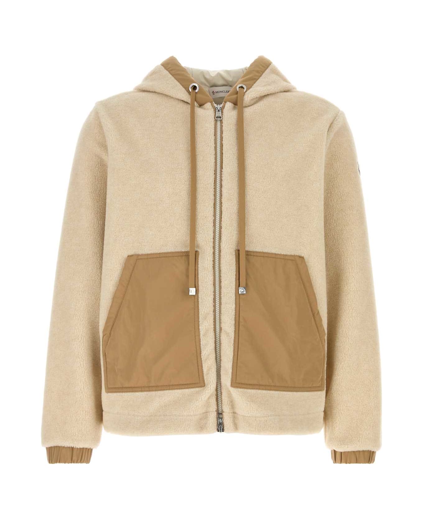 Moncler Sand Teddy Fabric Sweatshirt - 200