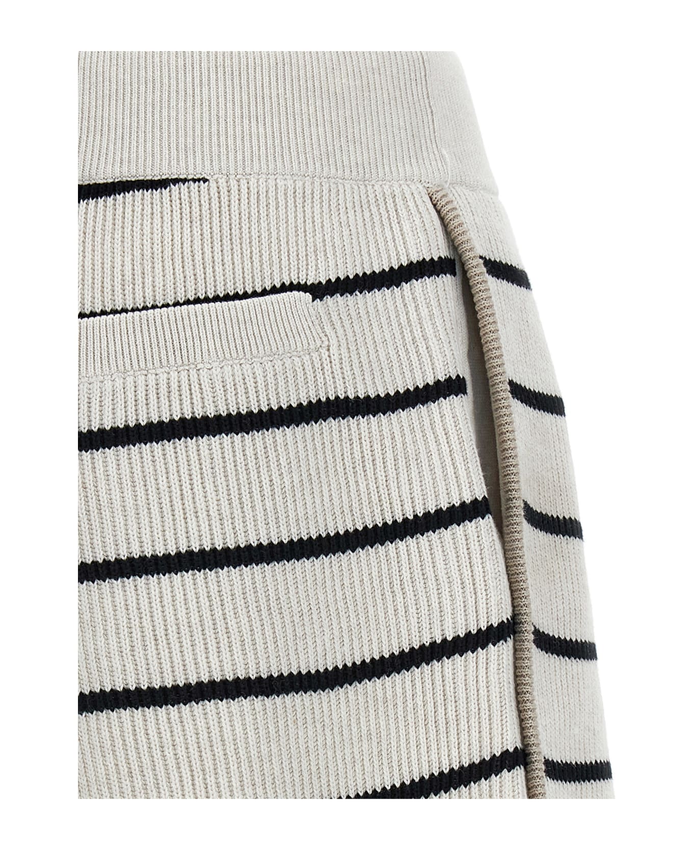 Brunello Cucinelli Striped Shorts - White