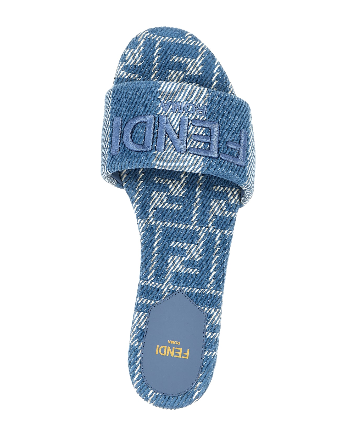 Fendi 'fendi Sunshine' Slides - Light Blue