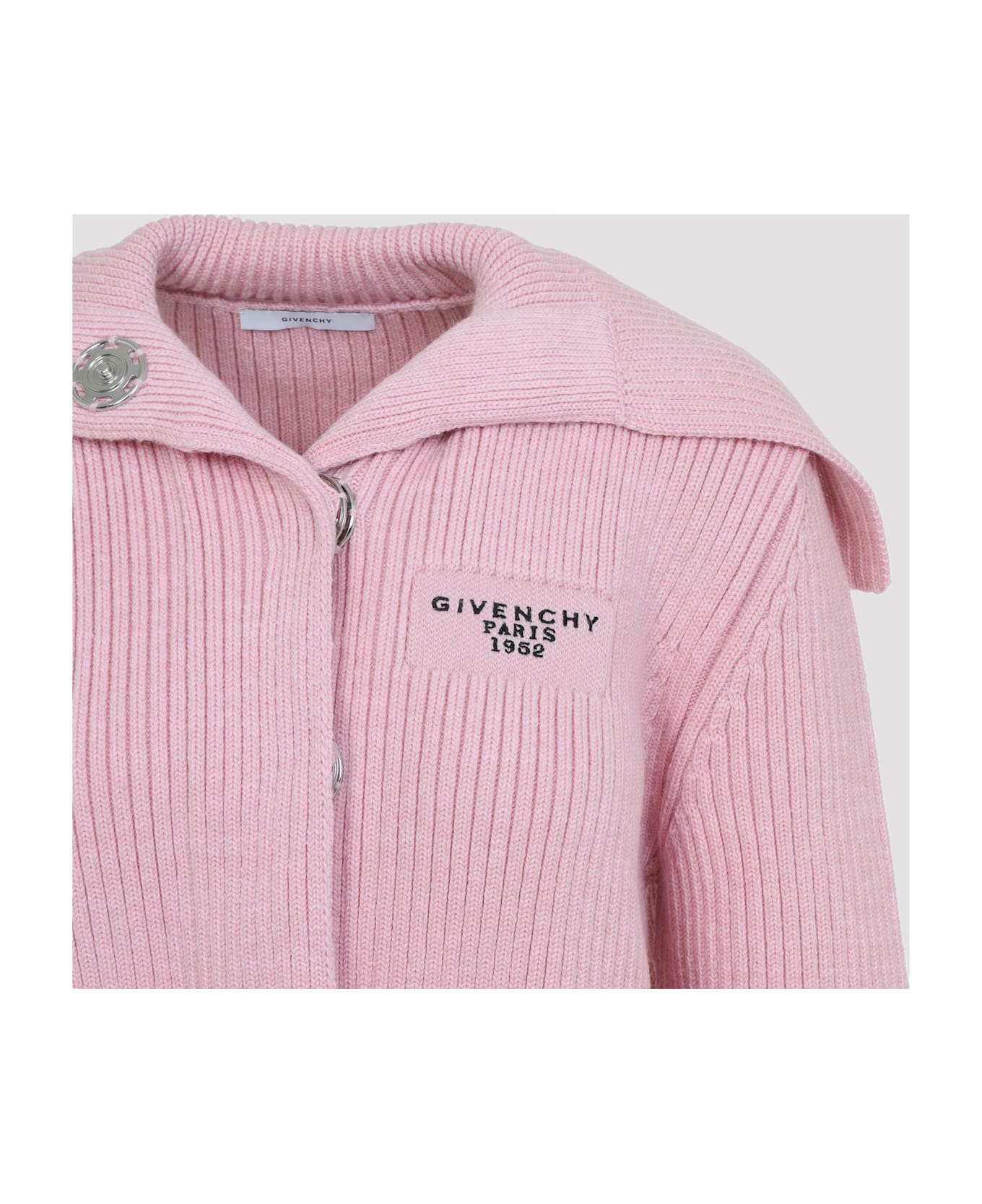 Givenchy Cardigan With Big Collar - Light Pink